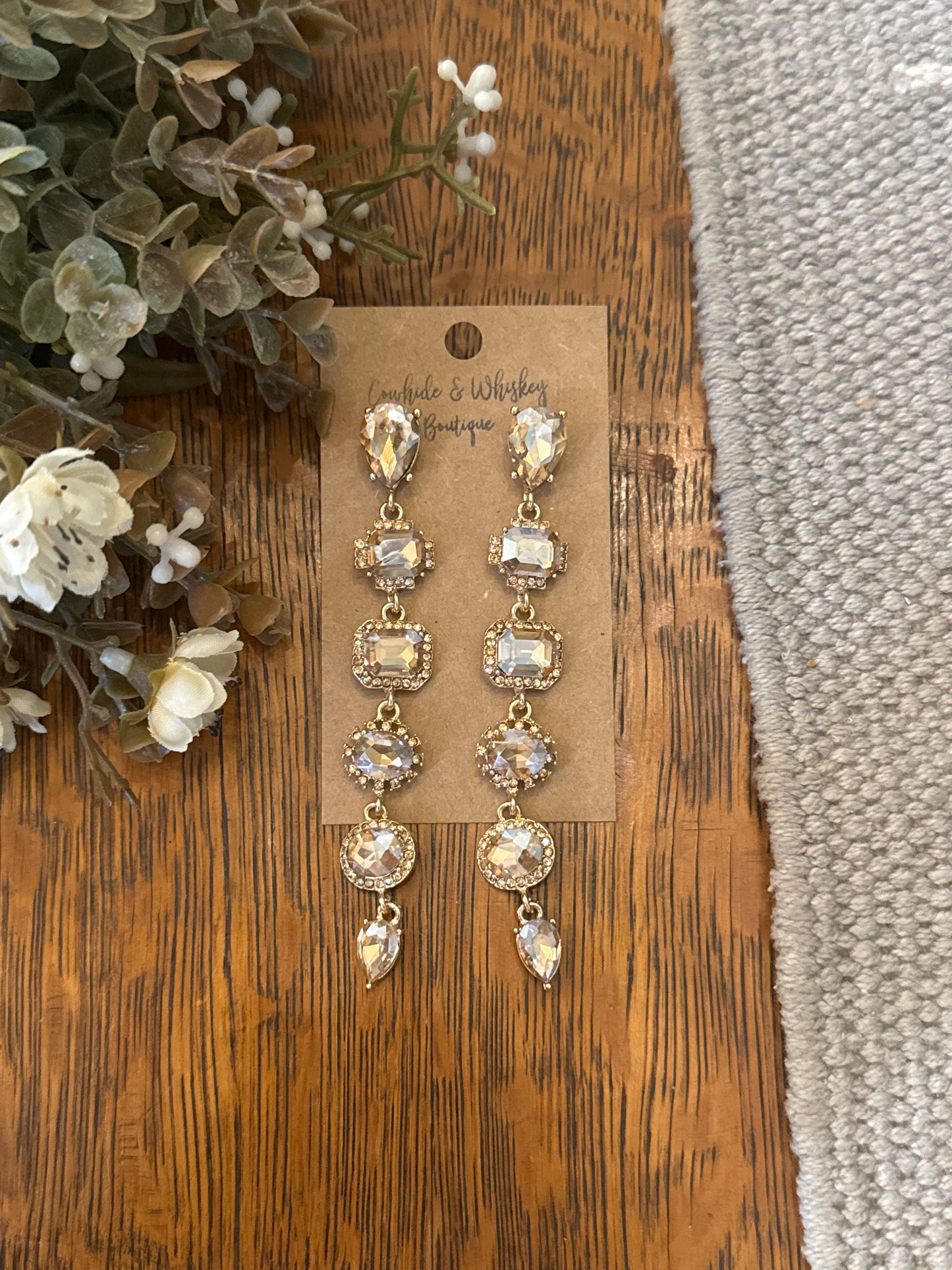 Crystalized Honey Drop - Earrings
