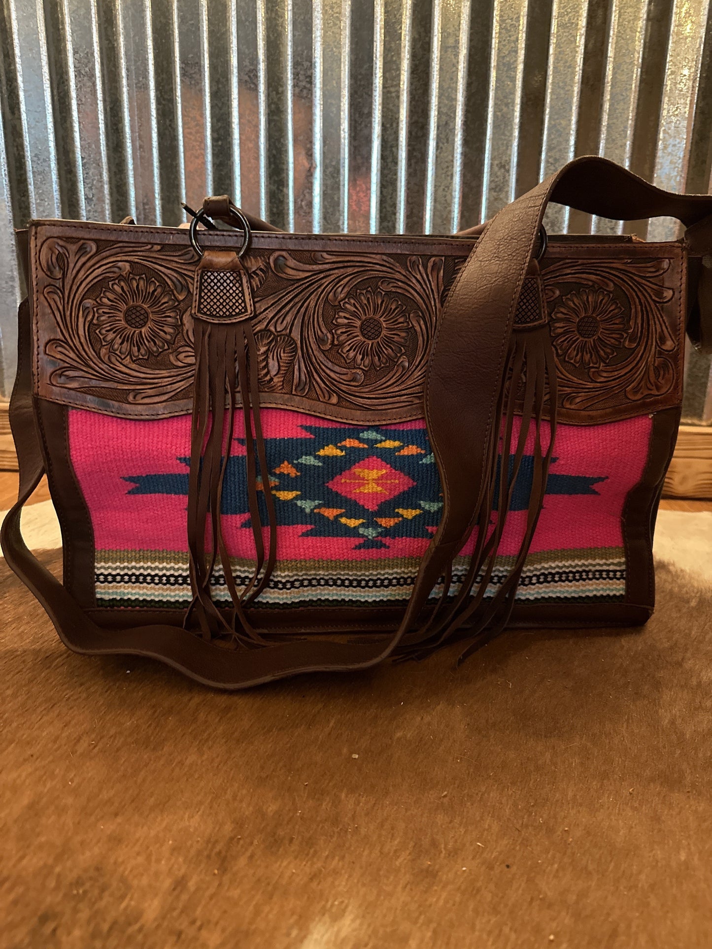 Western Barbie - Leather Tote Purse