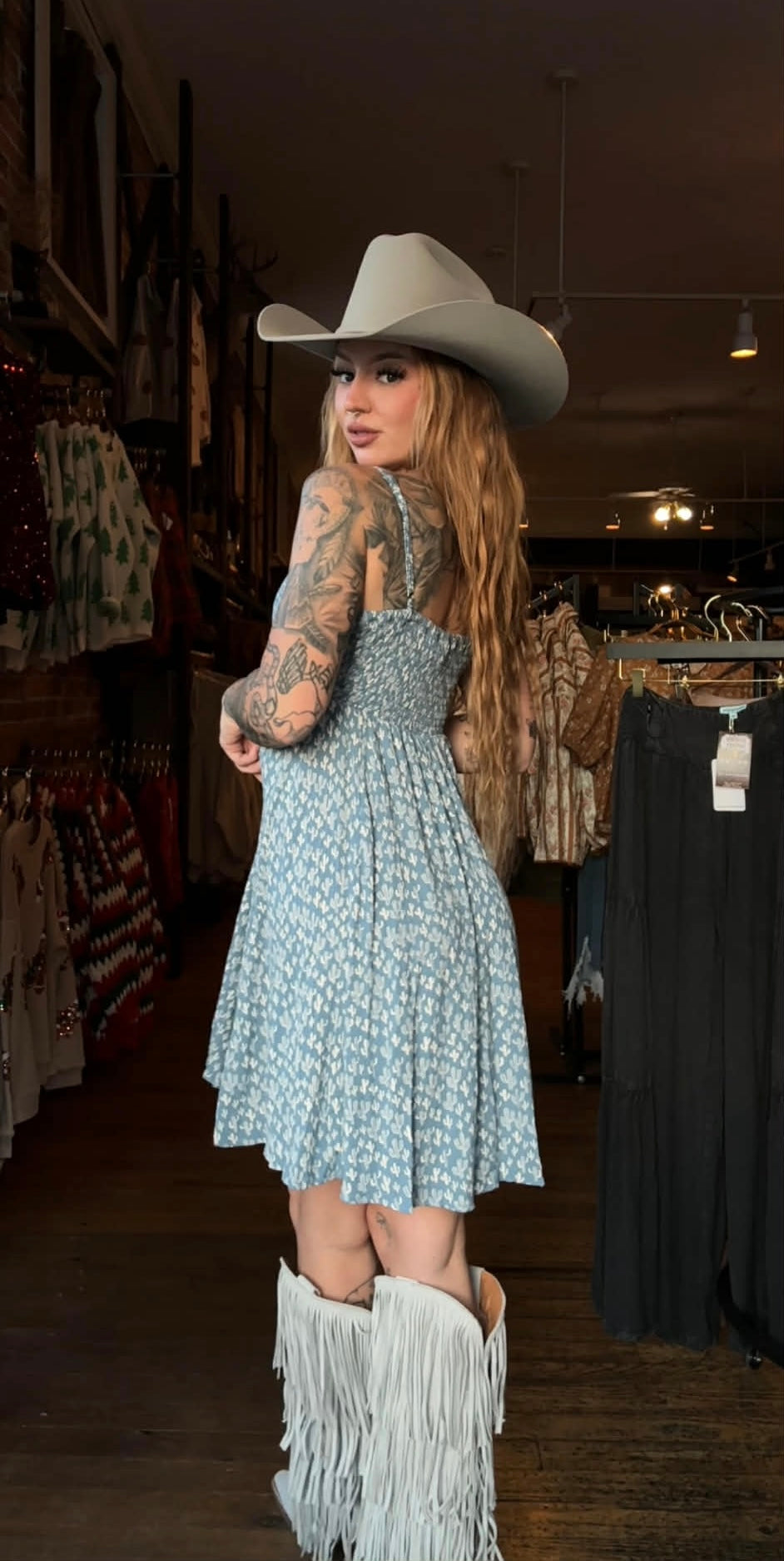 Cactus Sky - Blue Mini Dress