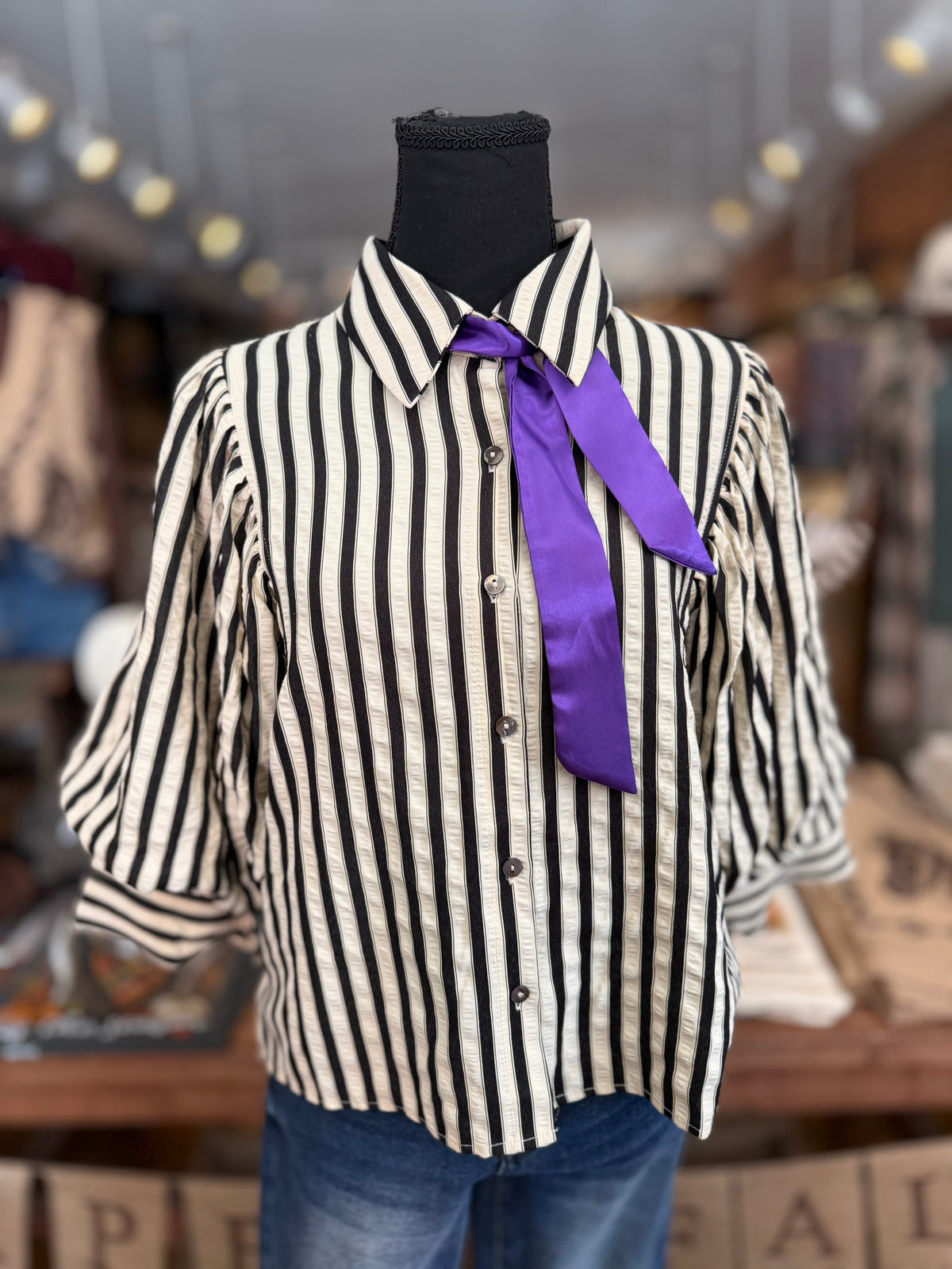 Wicked Ways – Black & White Button-Down