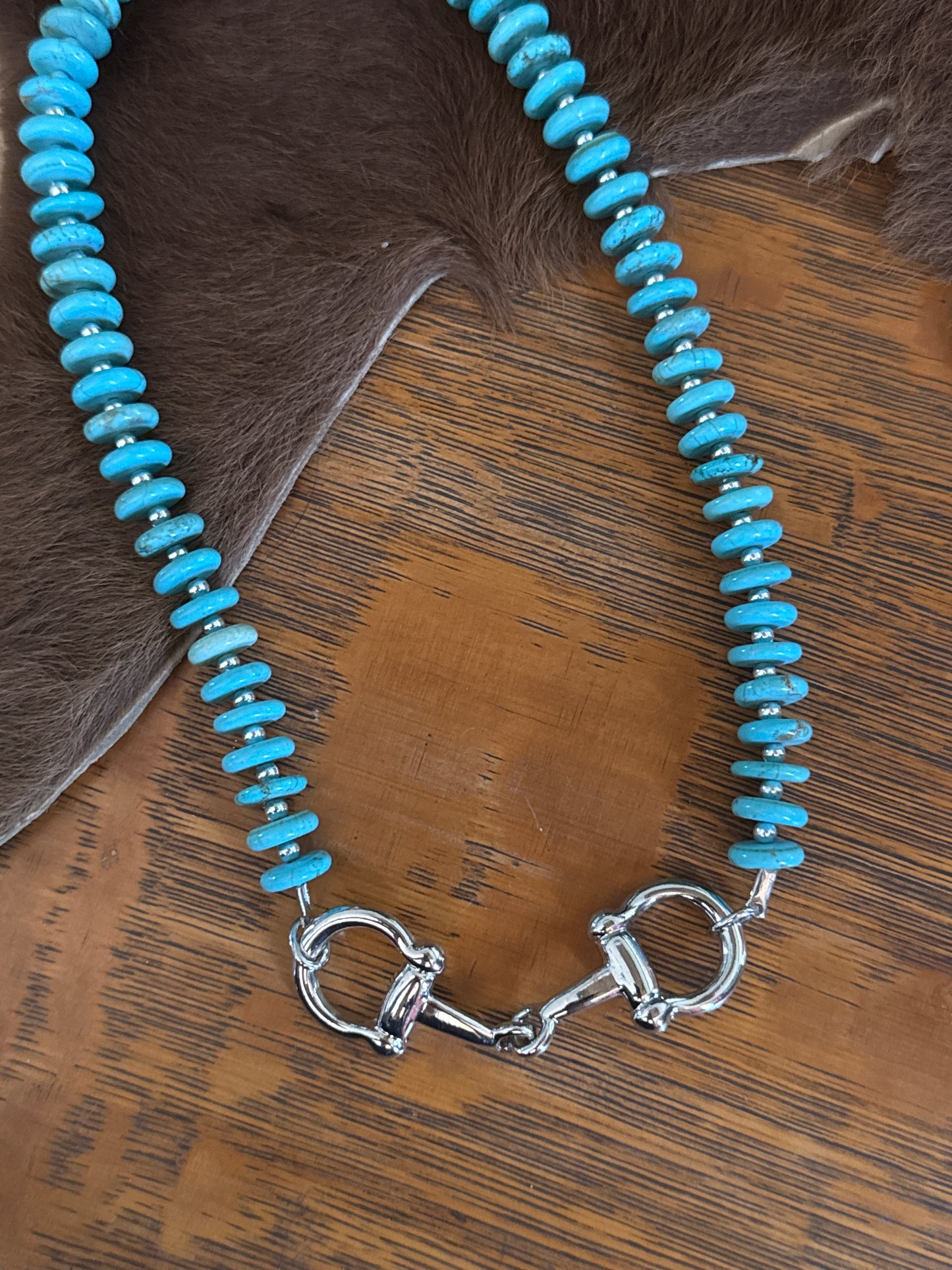 Stone Disk & bit - Necklace