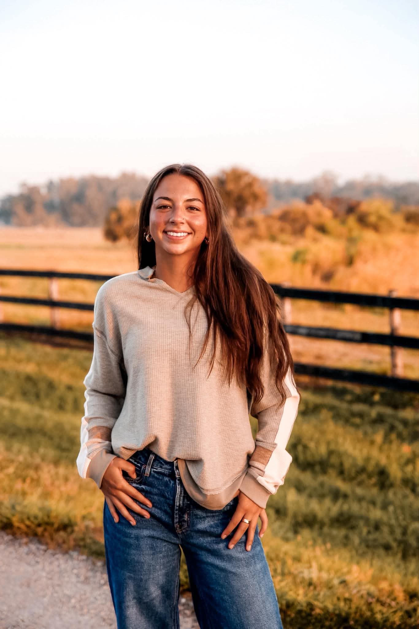 Autumn Ease – Olive Waffle Knit Top