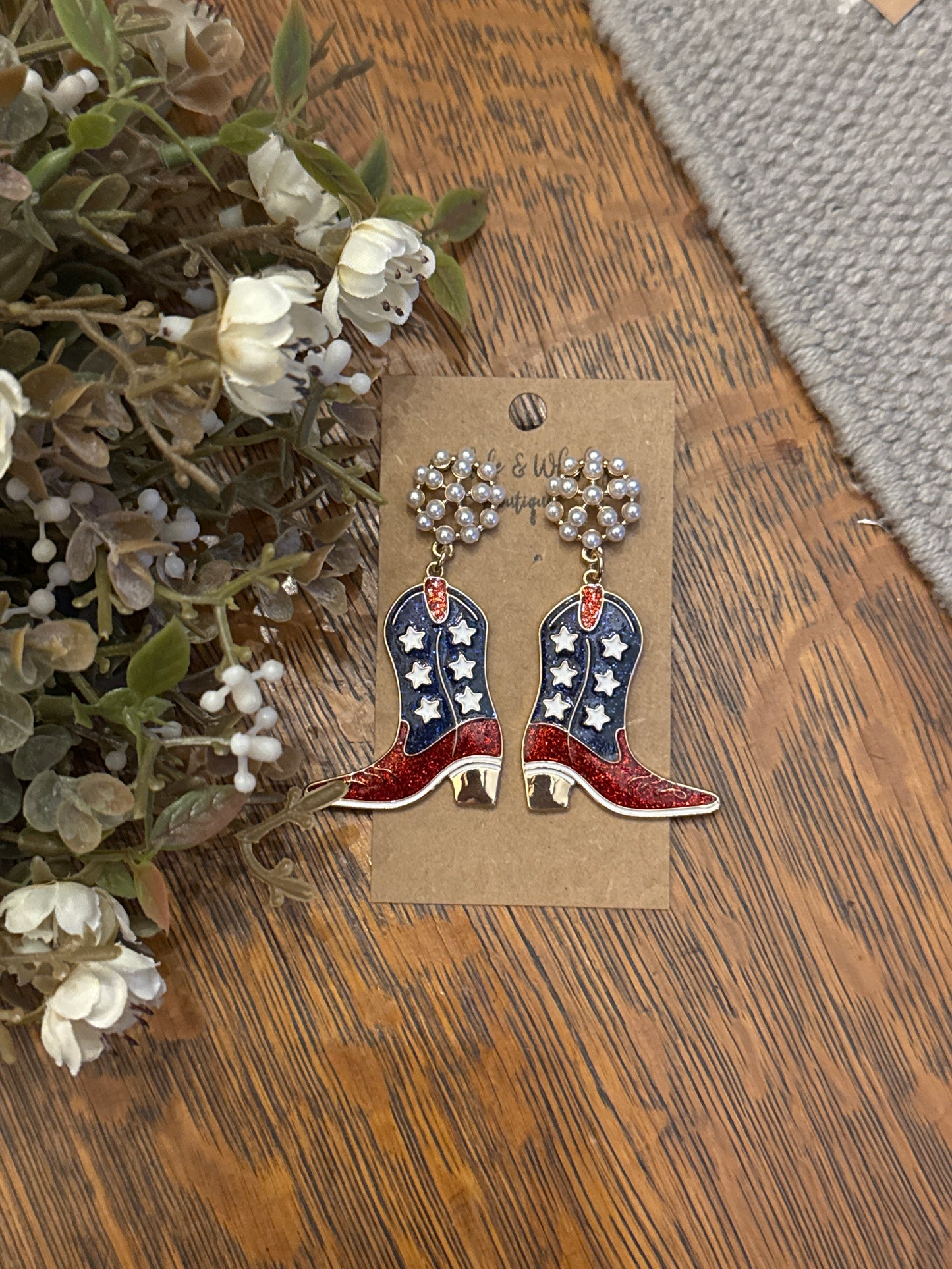 RW&B Boots - Earrings