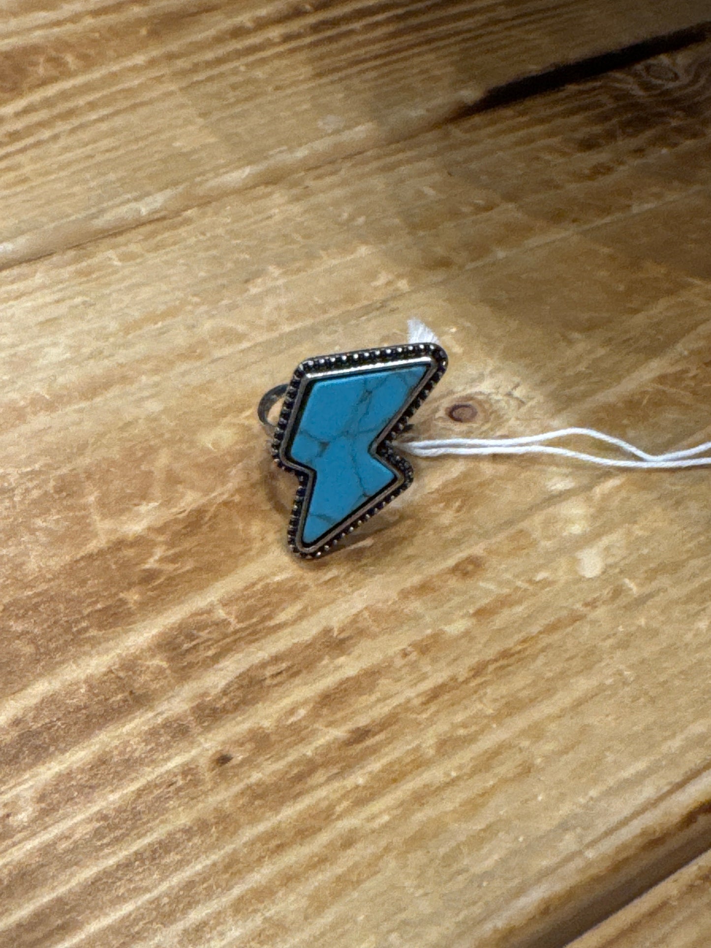 Teal Bolt - Ring