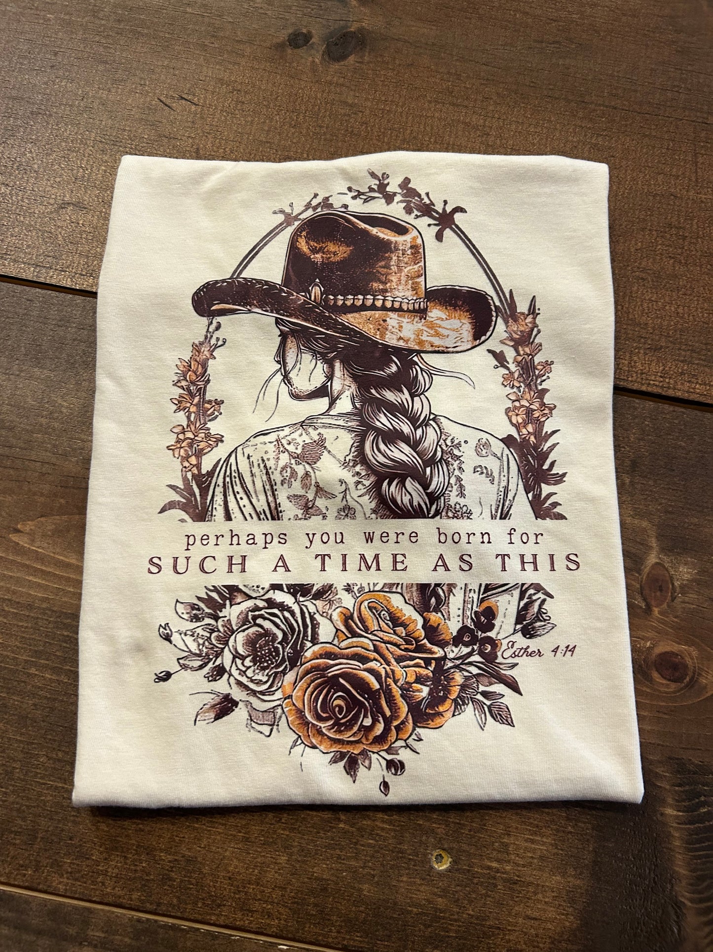 Vintage Cowgirl Script - Ivory Graphic Tee
