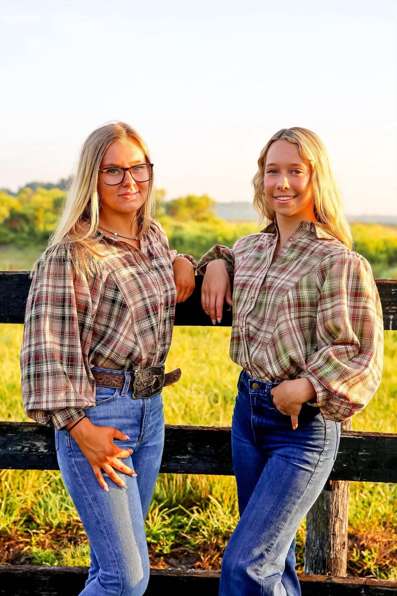 Apple Harvest – Green Puff Sleeve Plaid Top