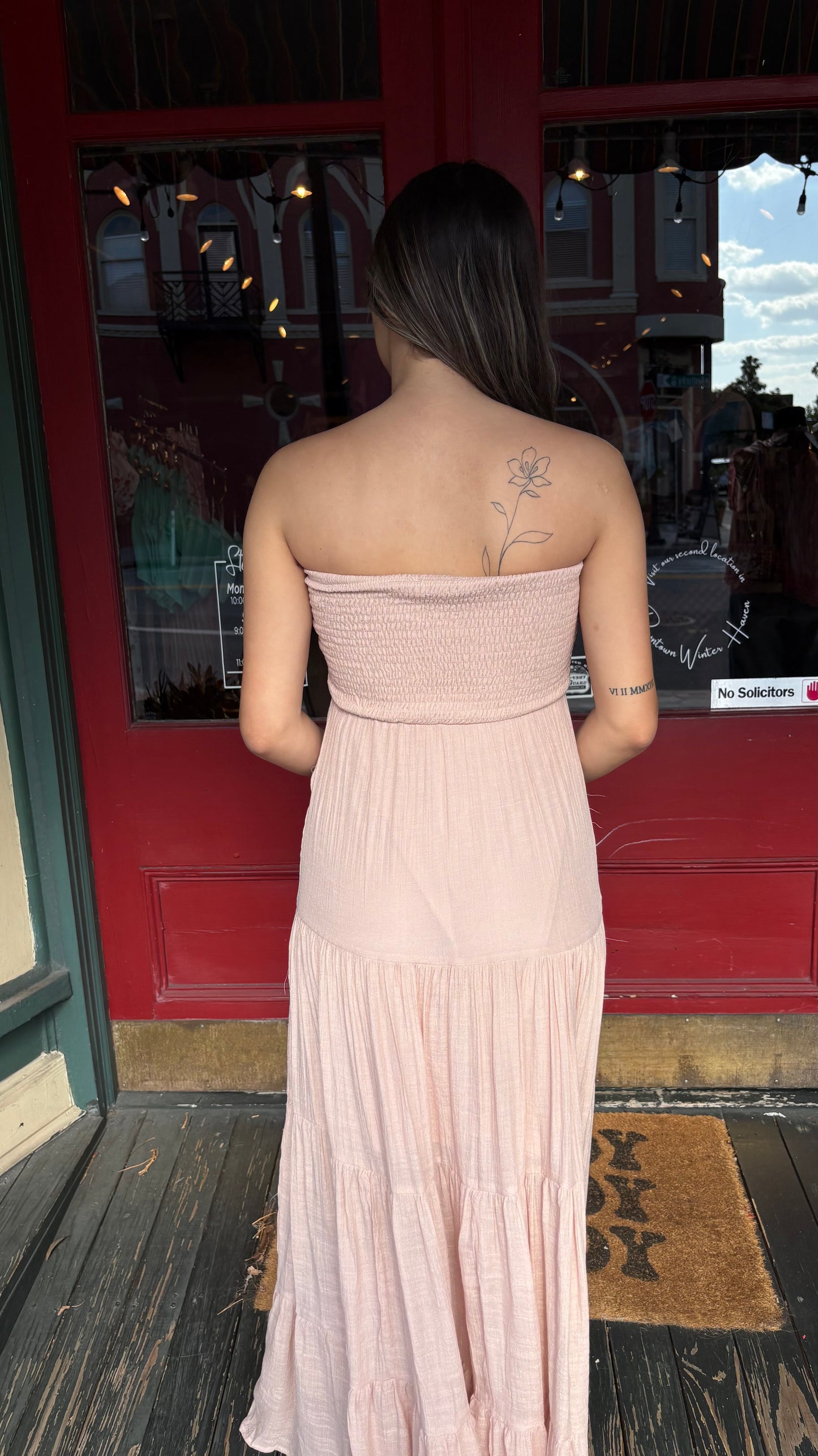 Soft Romance β Blush Maxi Dress