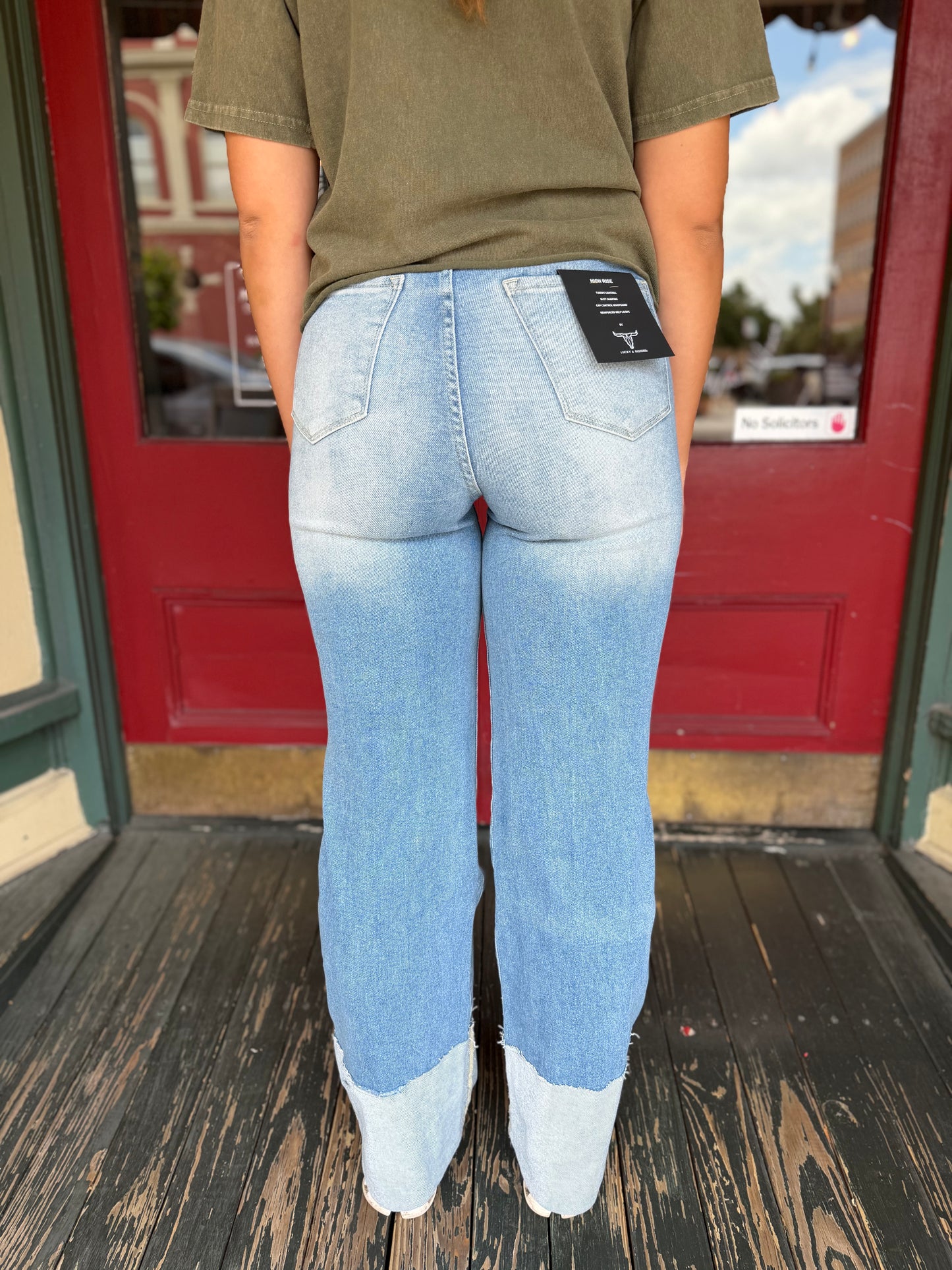 The Sadie –High Rise Cuffed Trouser Jeans