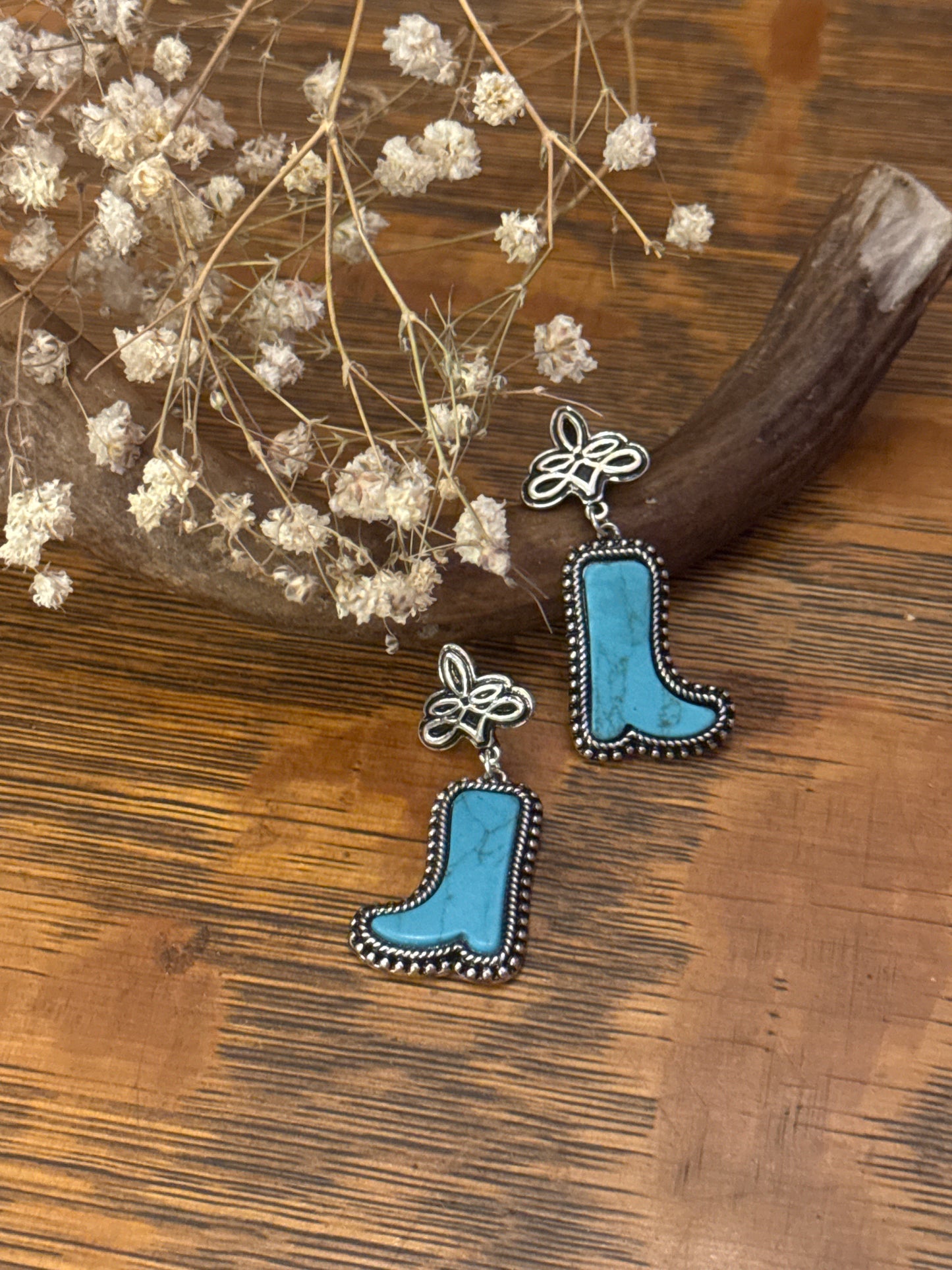 Boot Stitch Flare - Earrings