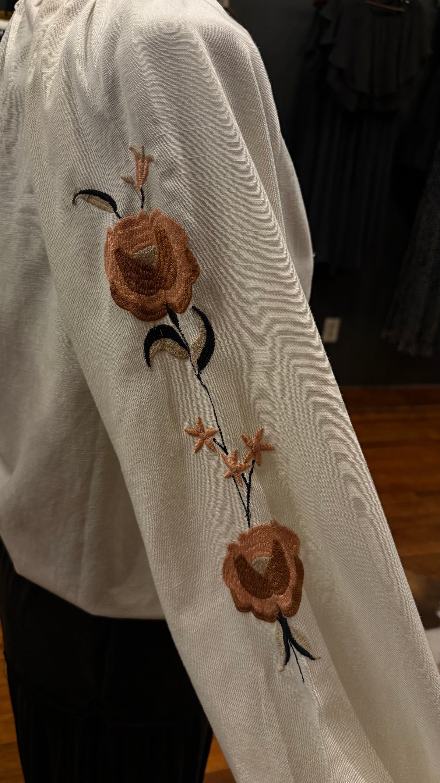 Garden Whimsy – Oatmeal Blouse
