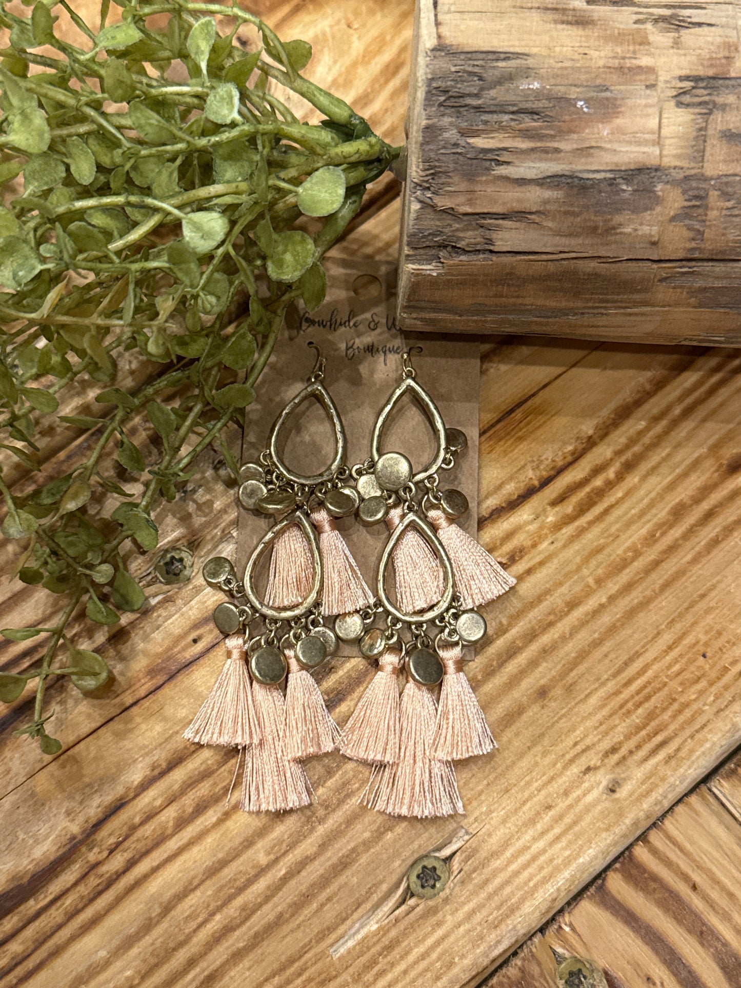 Urban Tassel - Blush Earrings