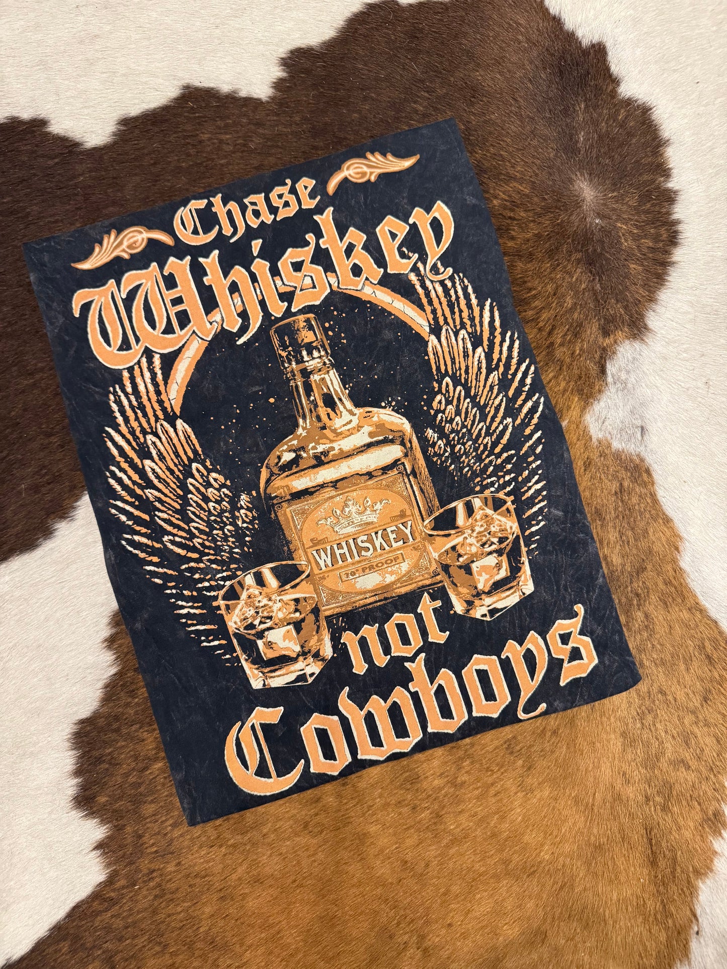 Chase Whiskey - Mineral Wash Black Graphic Tee