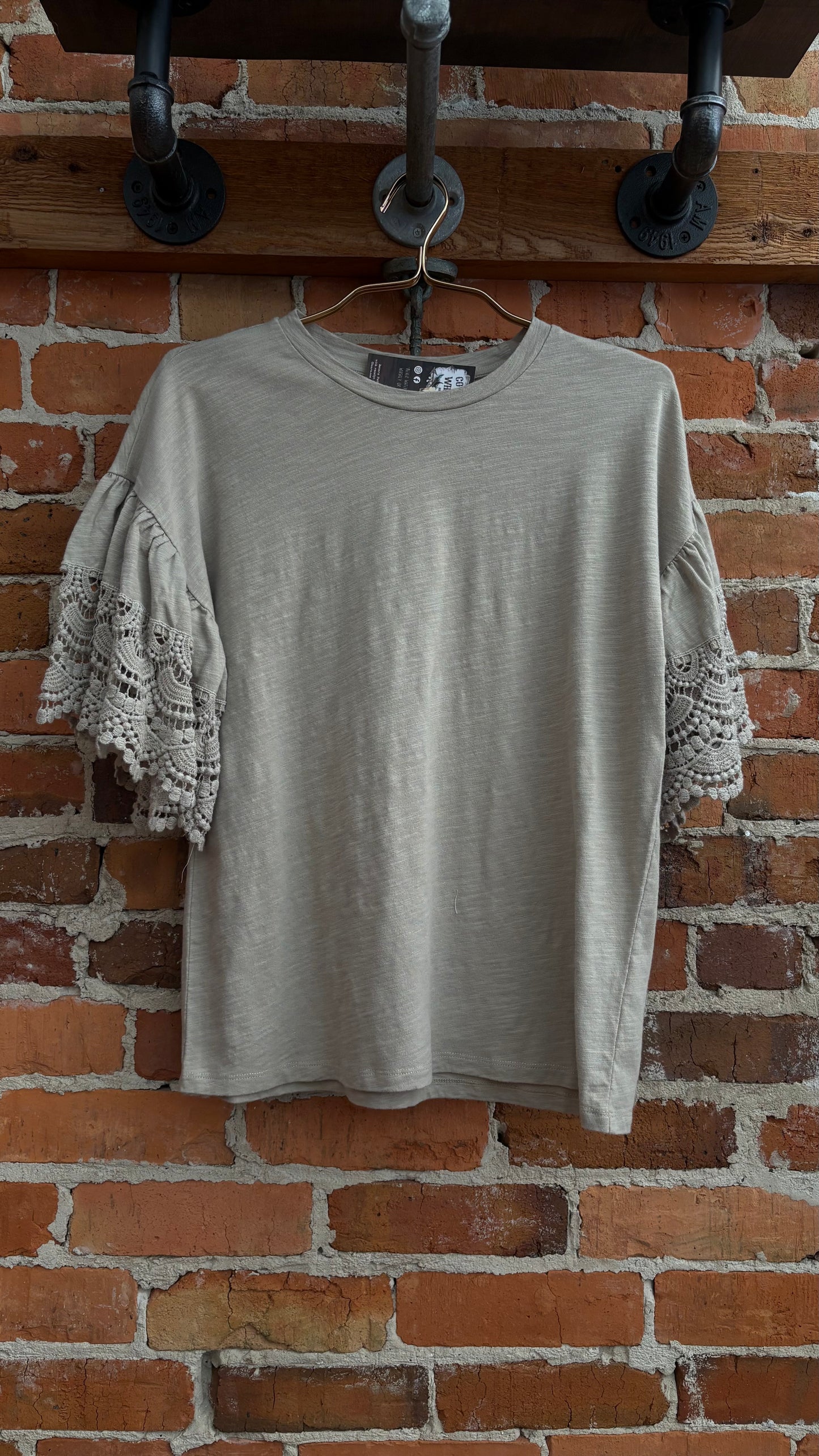 Willow Lace – Taupe Top