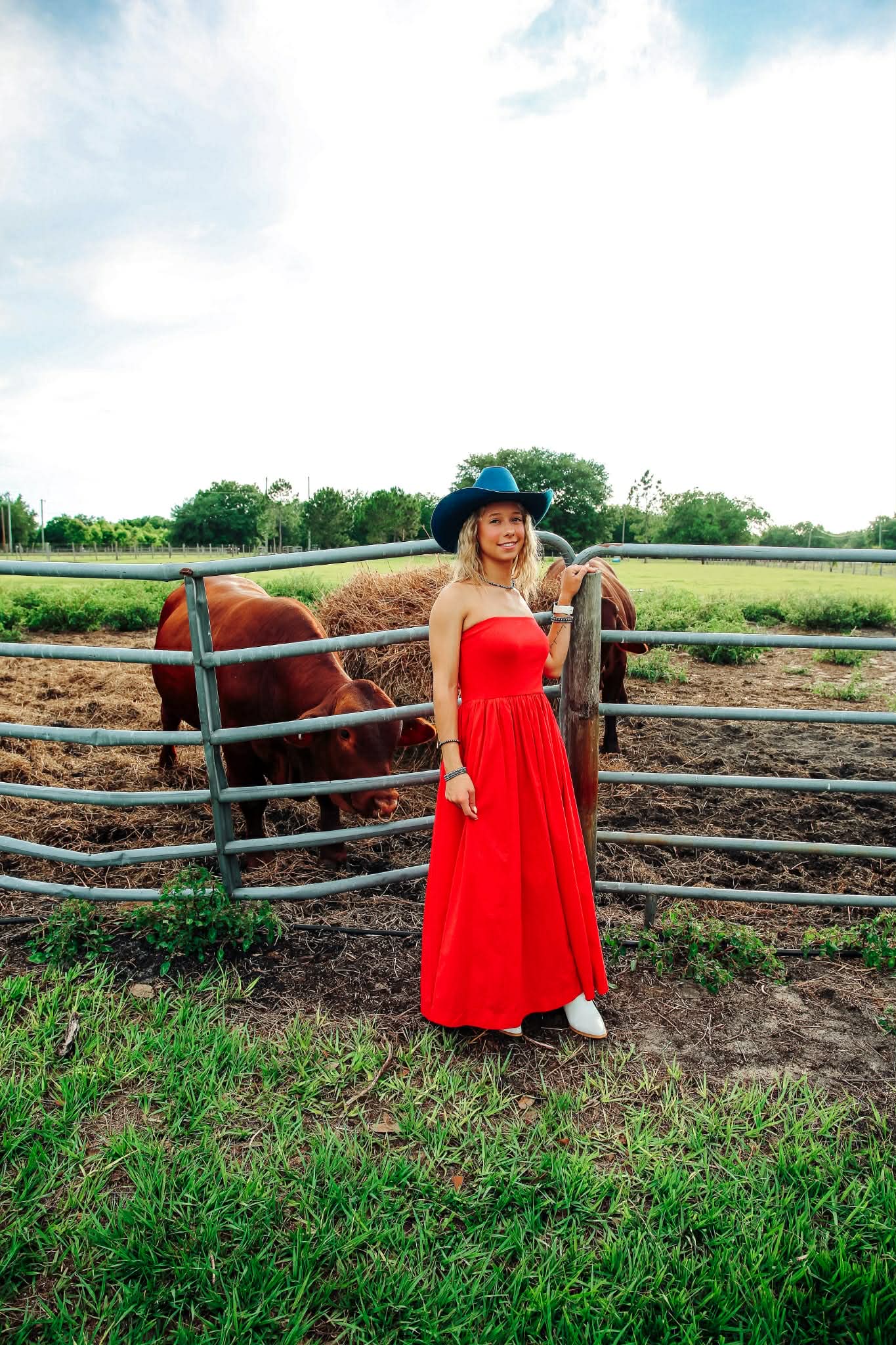 Sweet Freedom – Red Strapless Maxi Dress