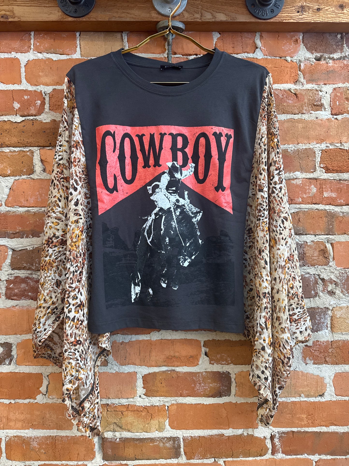 Cowboy Vintage-Black Graphic Tee