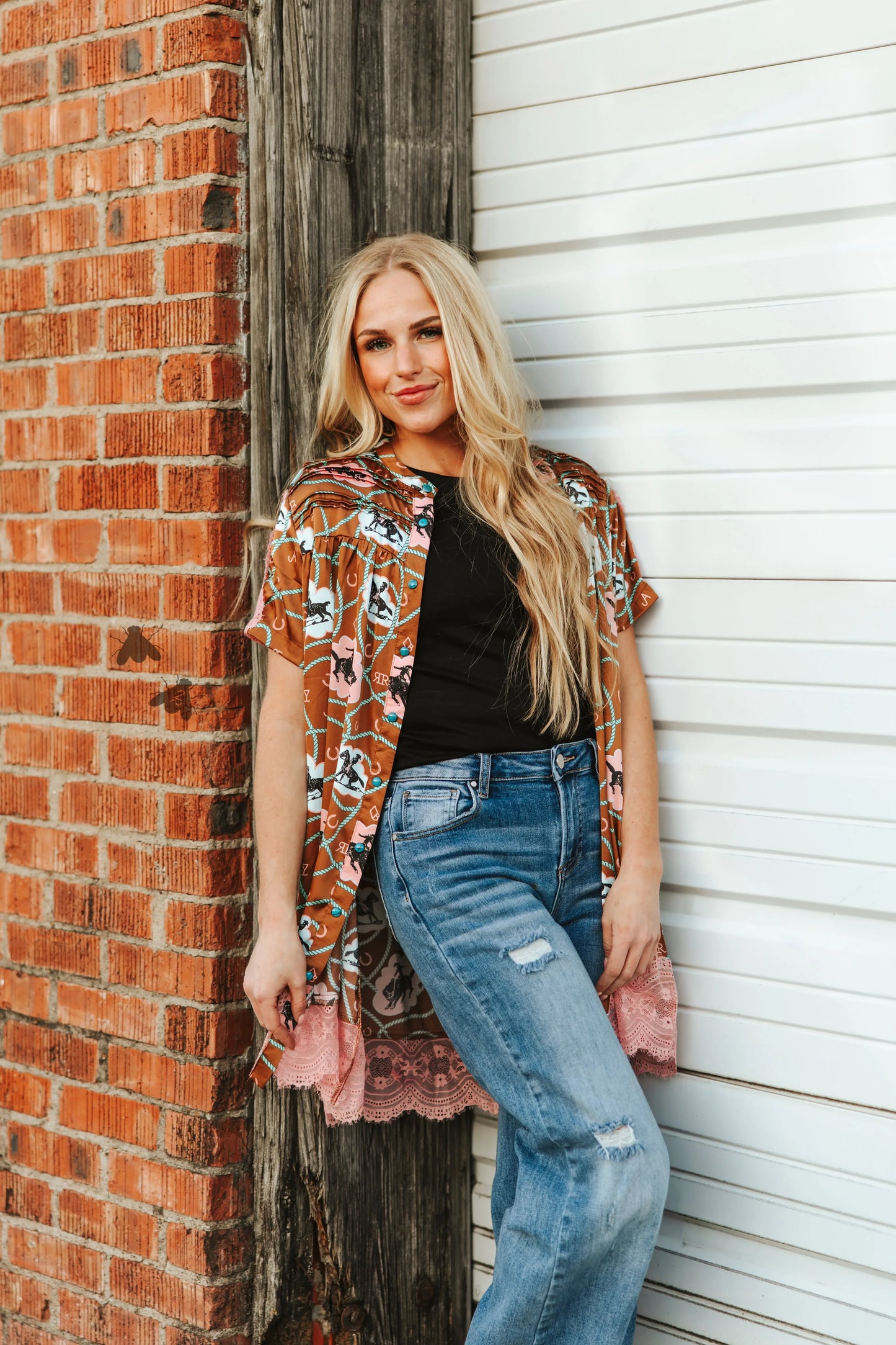 Blushin Lace Bronc - Dress