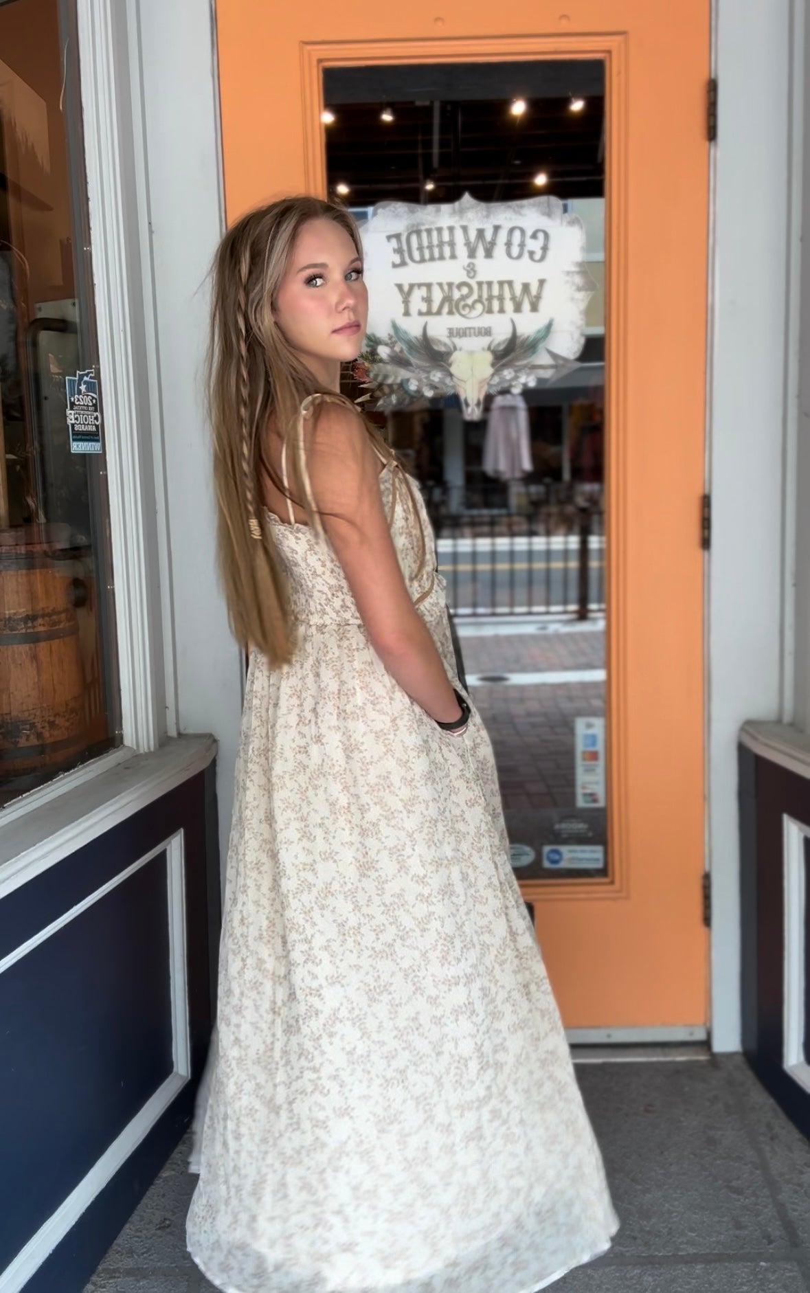 Golden Hour Grace - Floral Maxi Dress