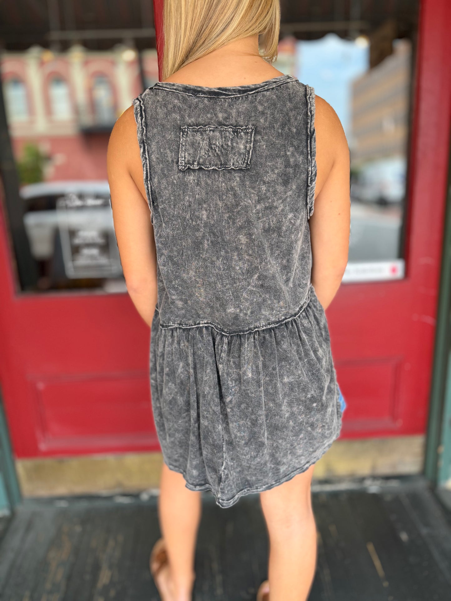 Dusty Daydream – Black Babydoll Tank