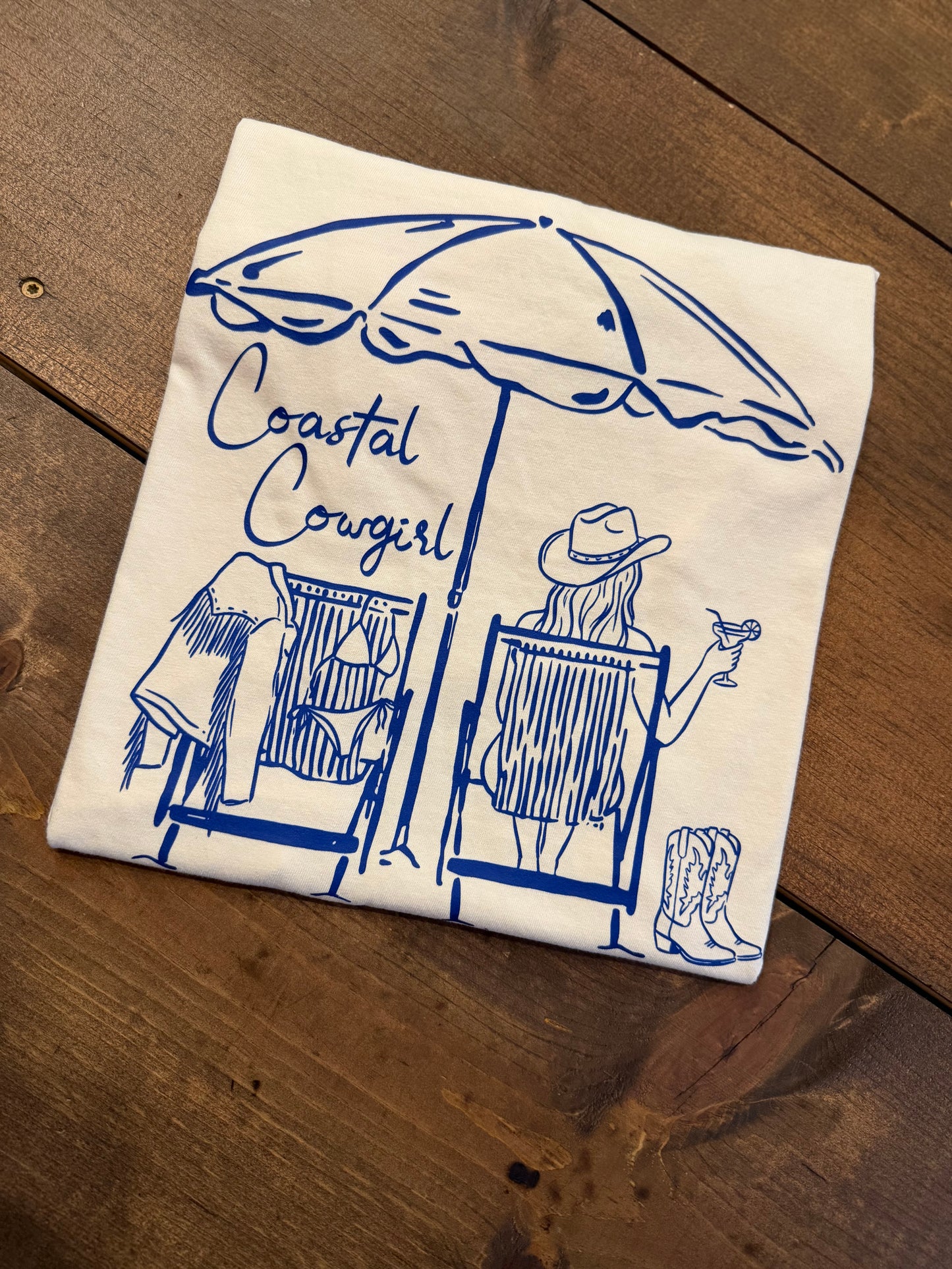 Coastal Cowgirl - Ivory Graphic Tee