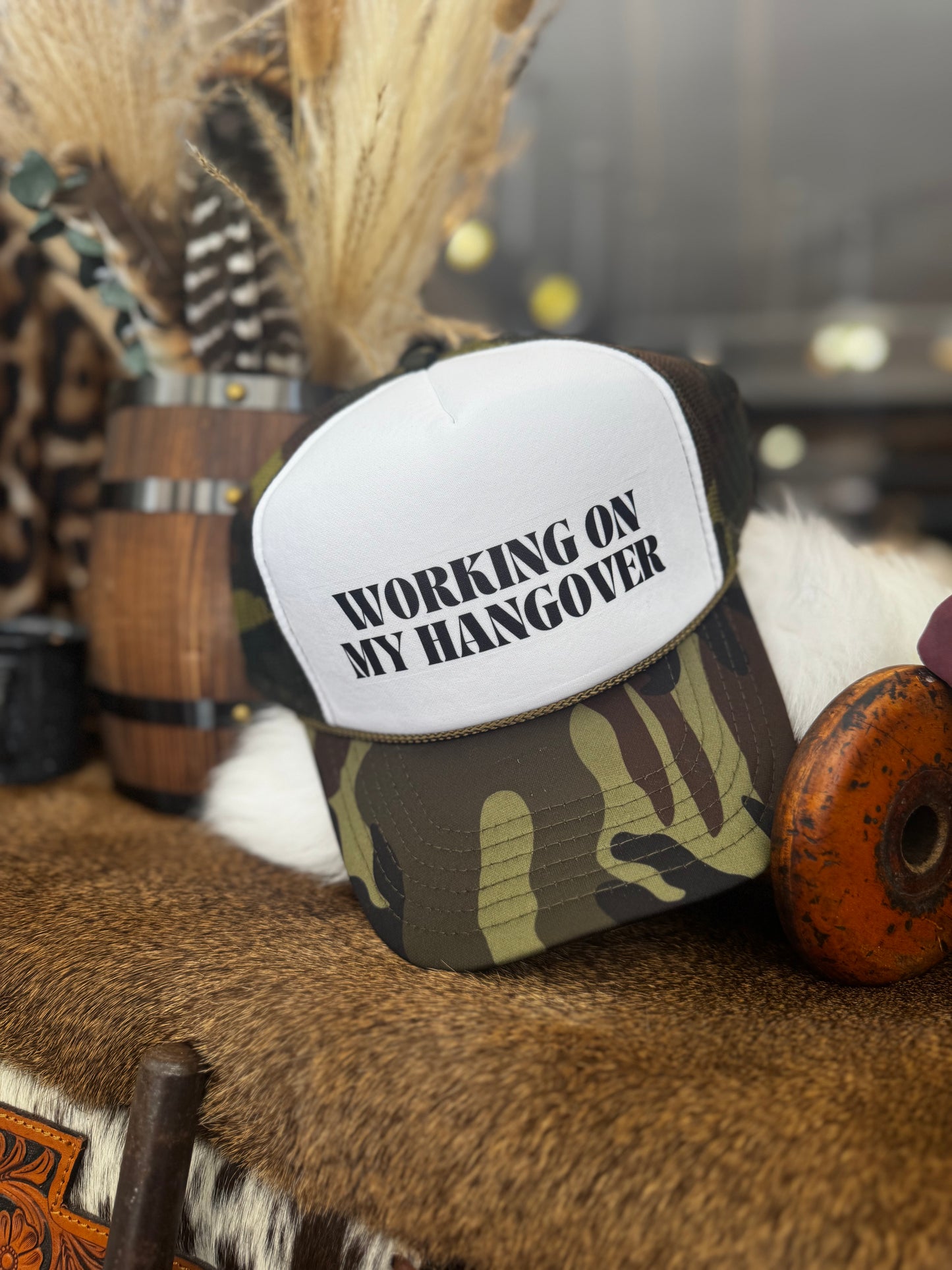 Working On My Hangover-Trucker Hat