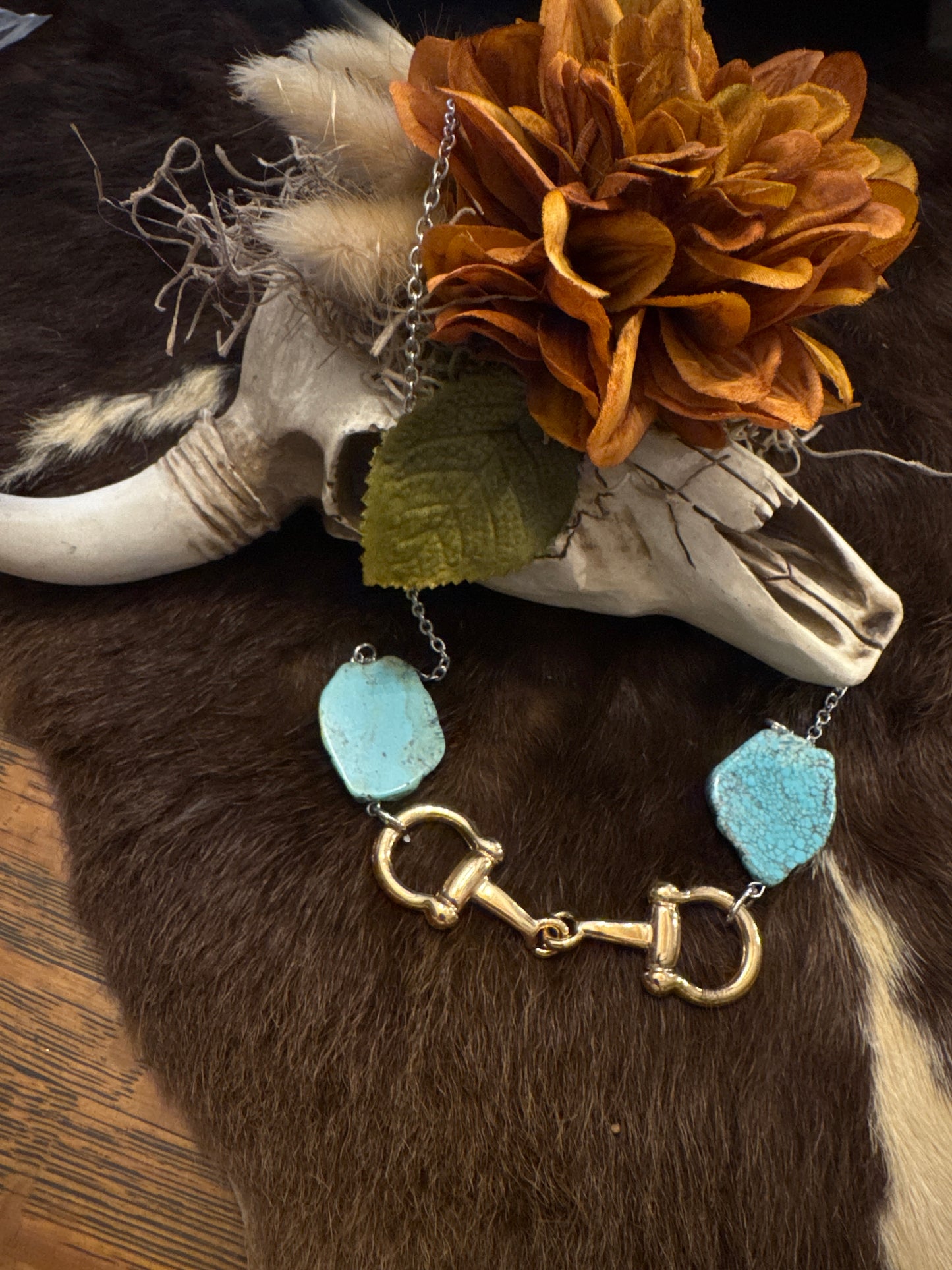 Rough Ridge Rider - Gold Necklace