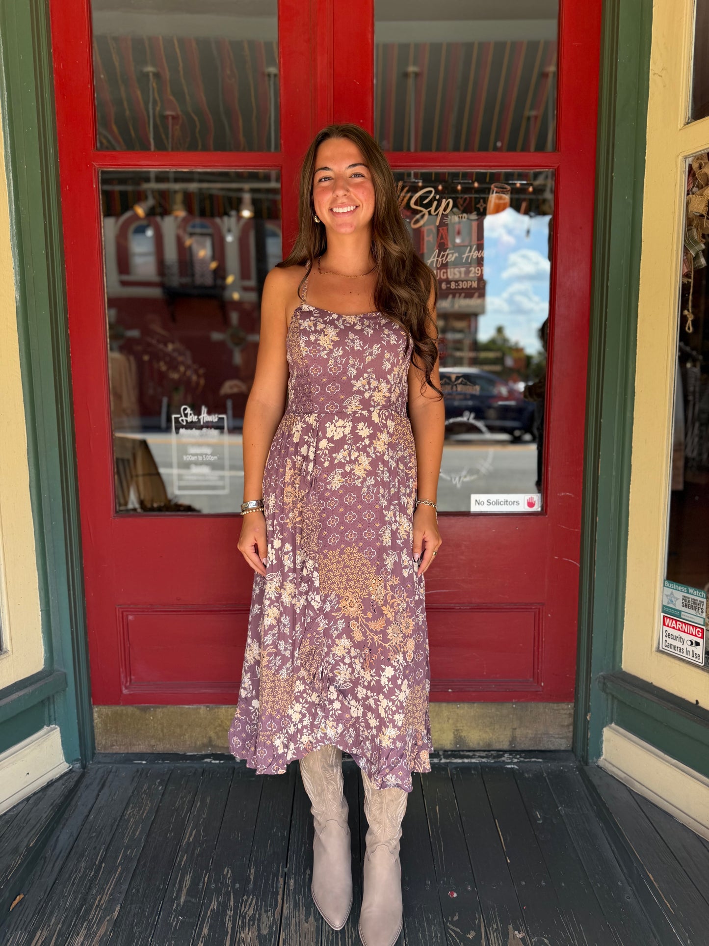 Twilight Afterglow – Ube Midi Dress