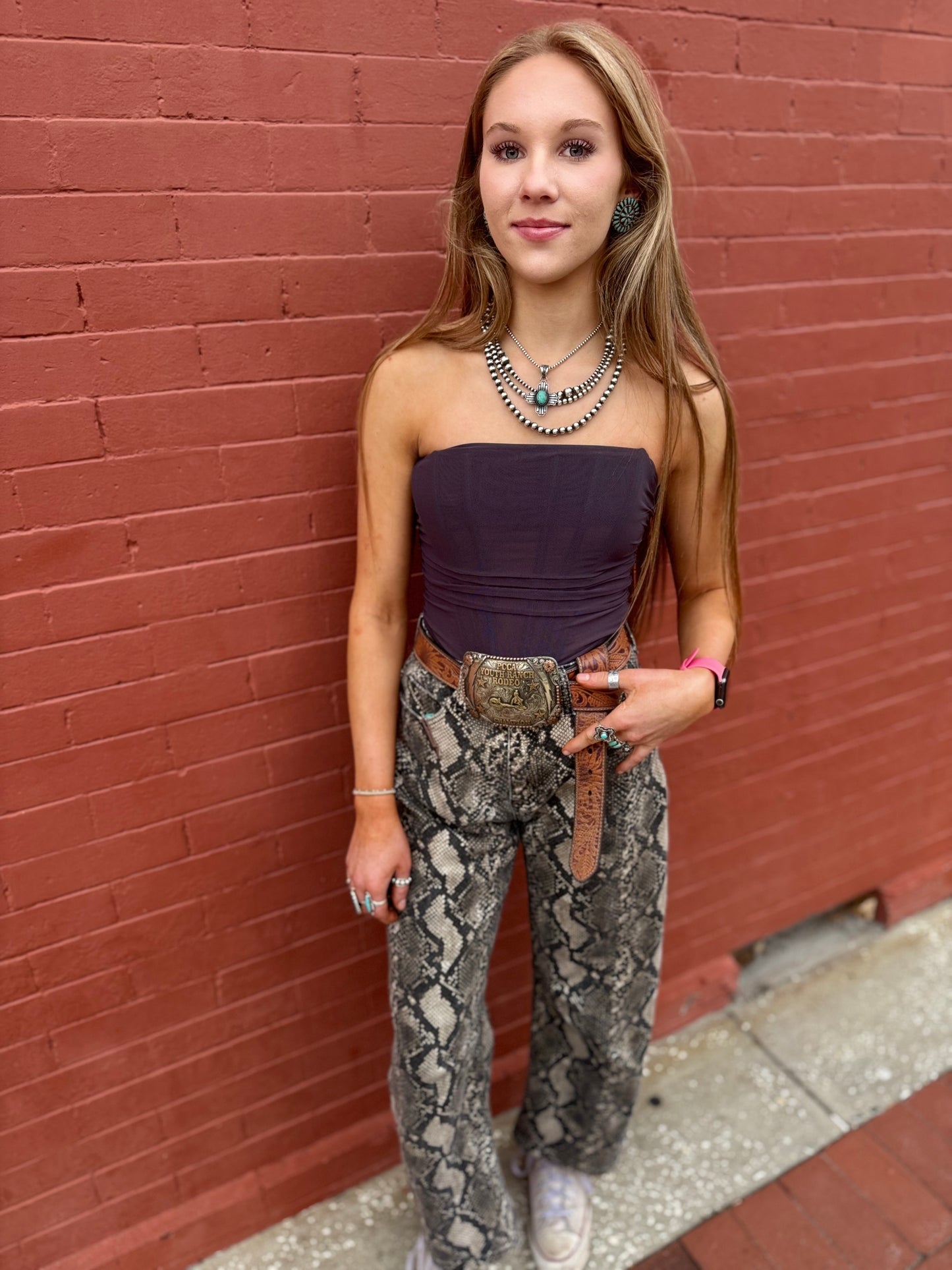 Midnight Smoke-Corset Top
