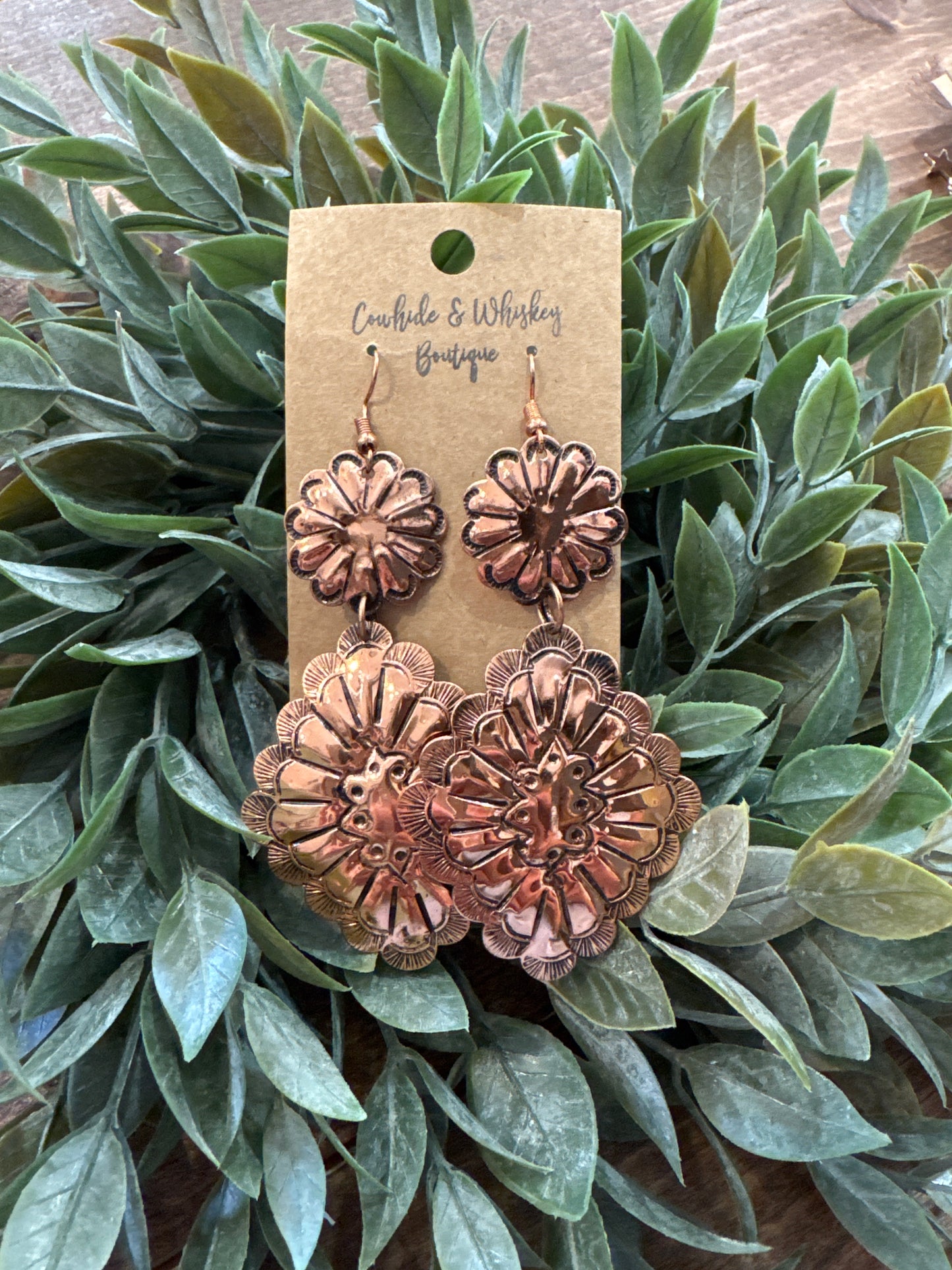 Copper Foil - Earrings