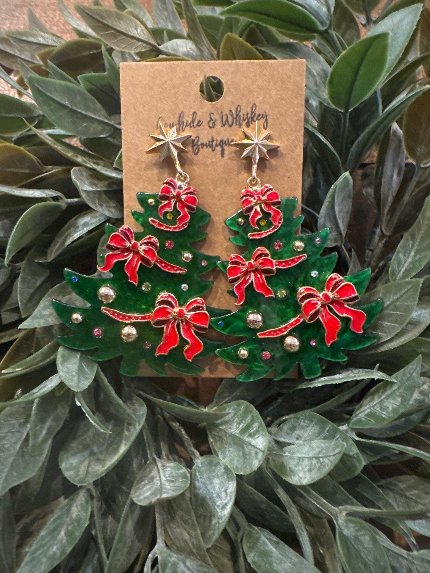 Classic Bow Tree - Earrings