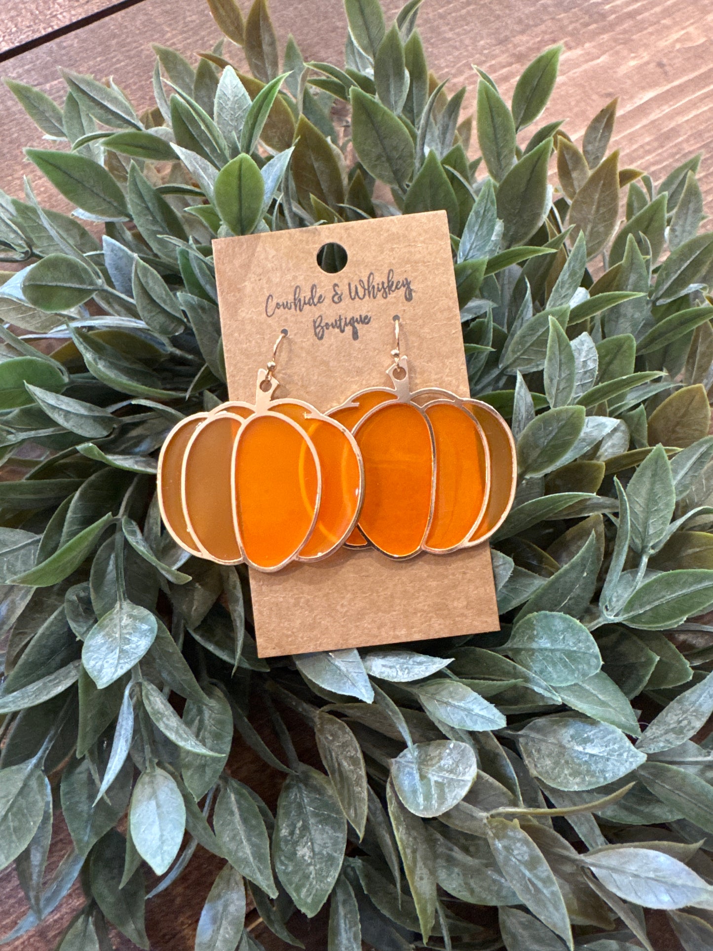 Glass Pumpkin - Earrings