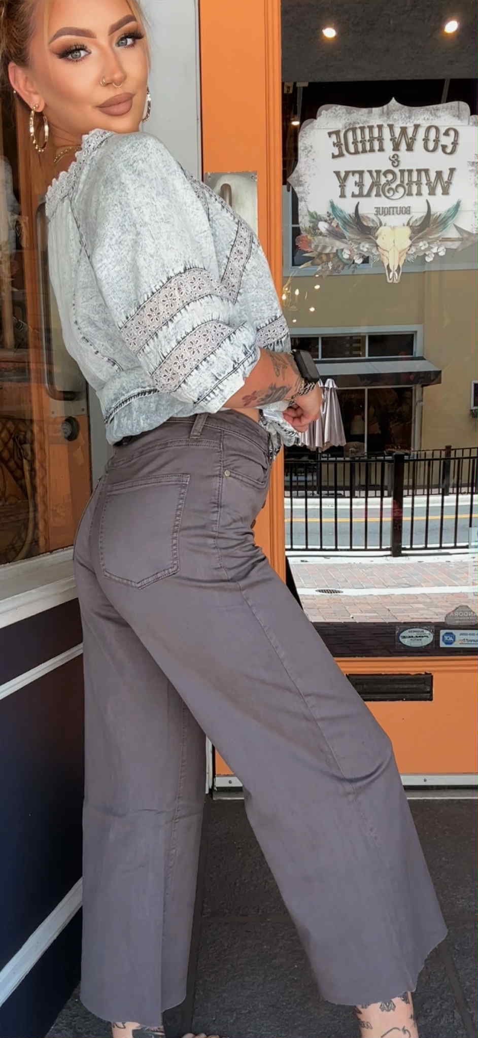 Up in Smoke - Ash Grey Pants