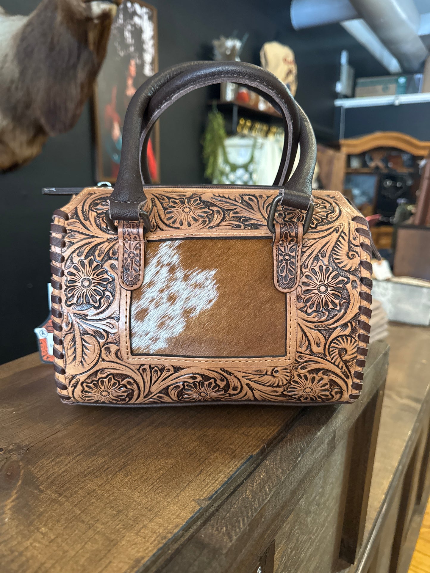 Tooled Cowhide - Small Speedy Bag