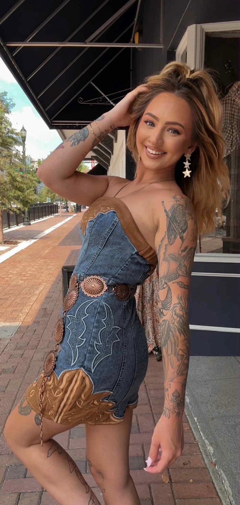 Rope & Ride - Denim Mini Dress
