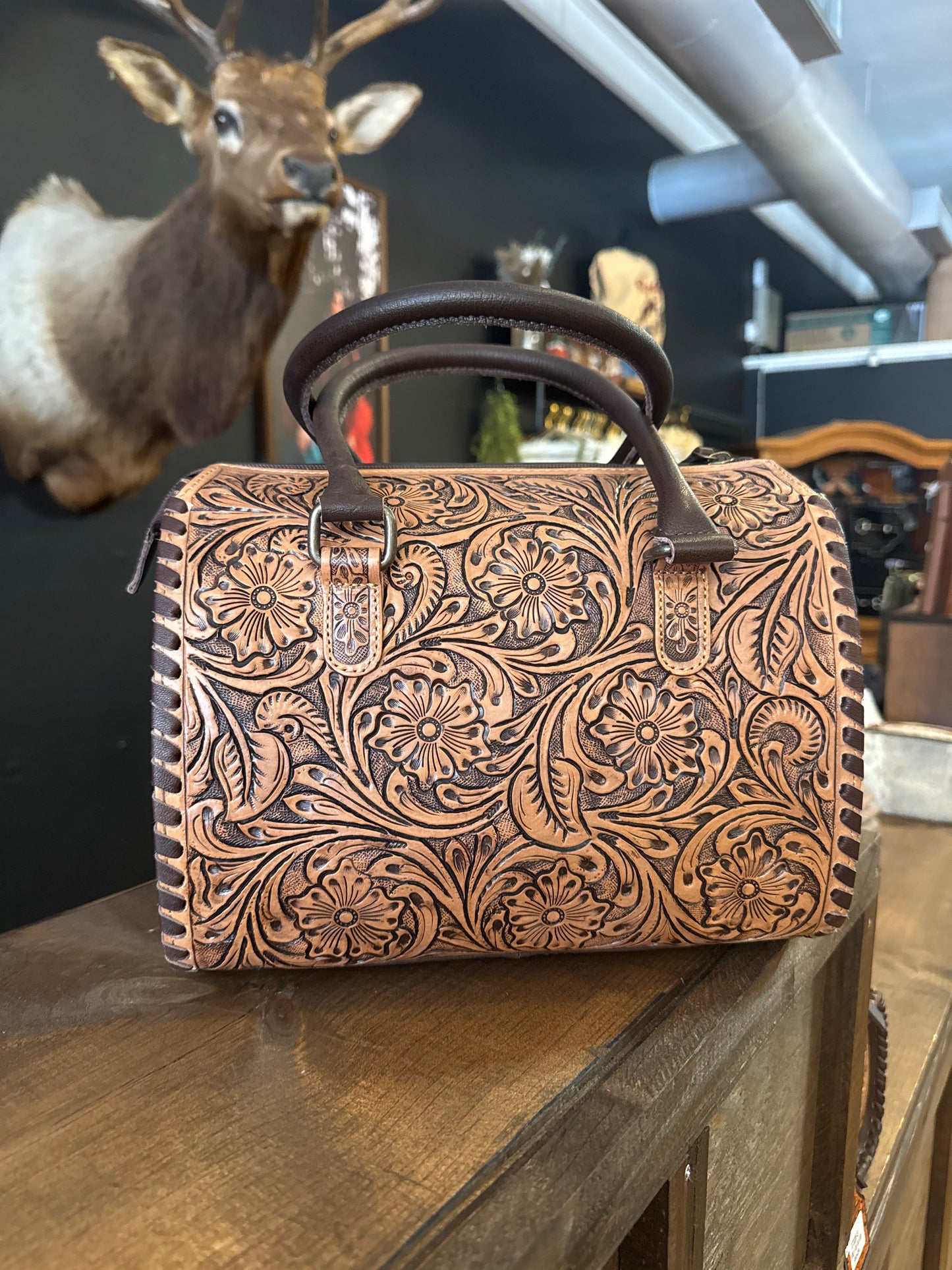 Tooled Leather - Medium Speedy Bag