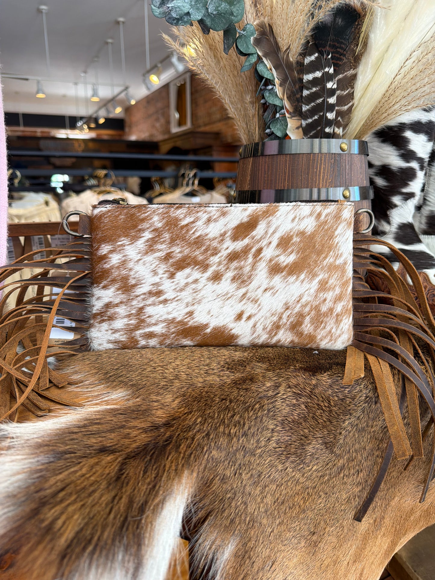 Mini Cowhide-Crossbody Purse