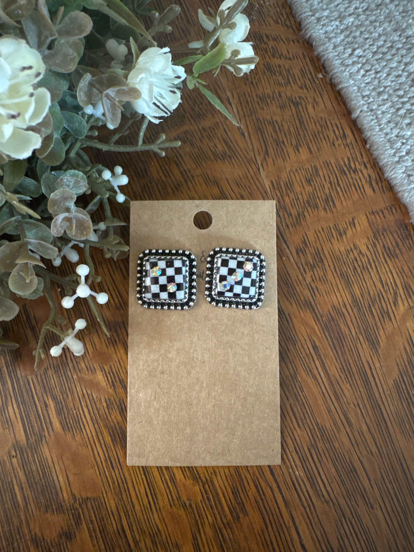 Check Dice - Earrings