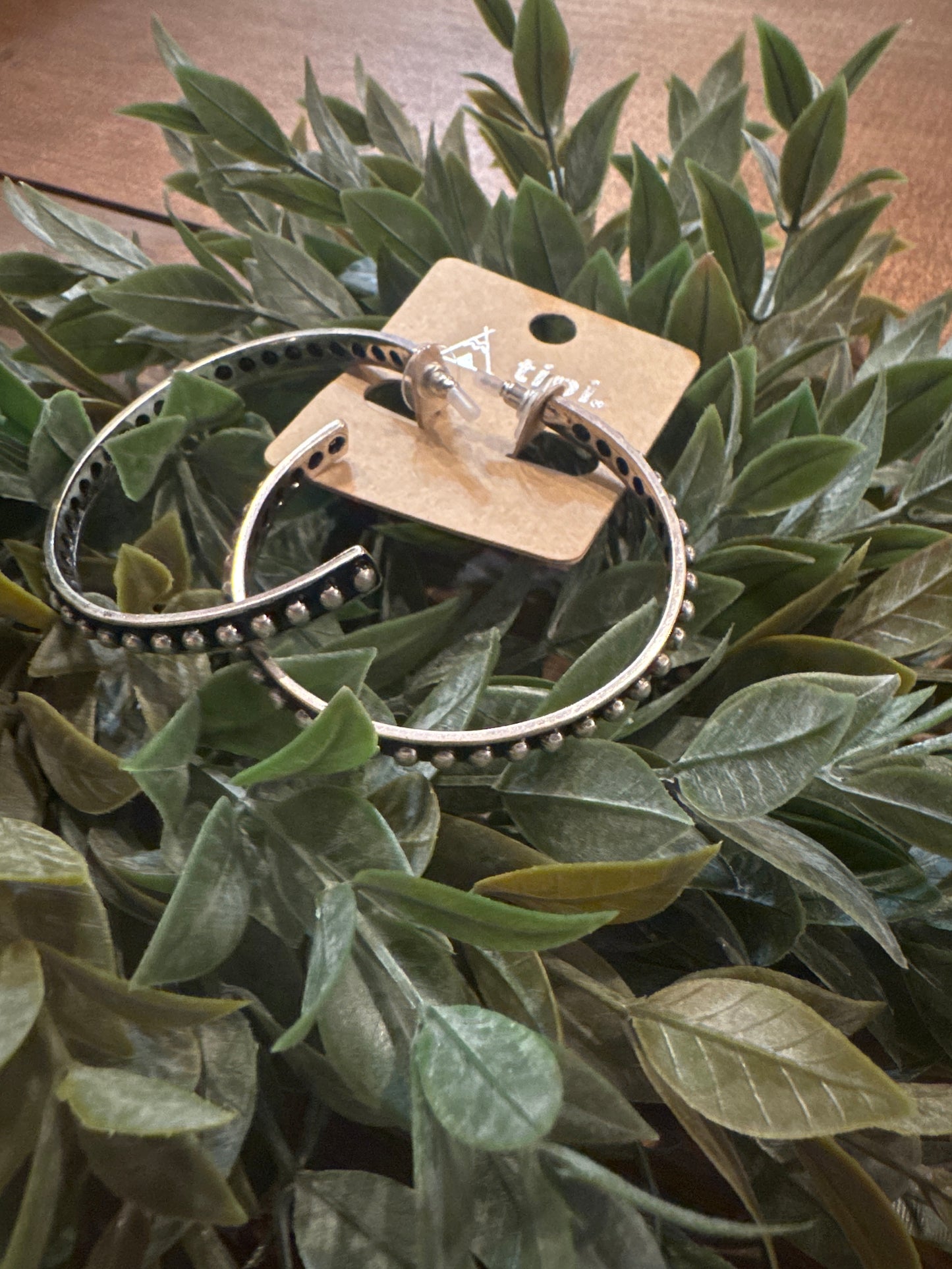 Pearl Crusted Hoops - Earrings