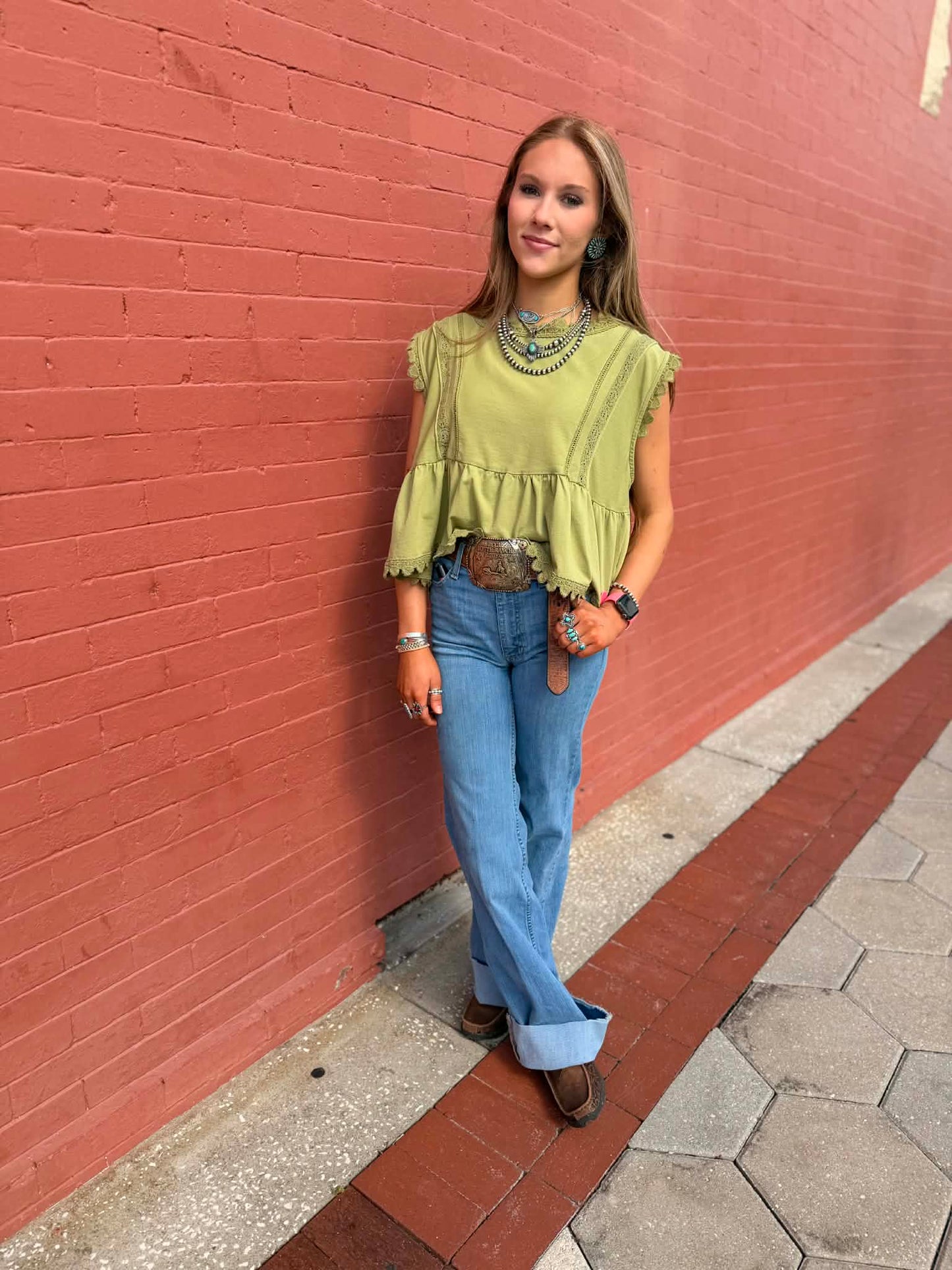 Summer Melon – Cotton Sleeveless Top