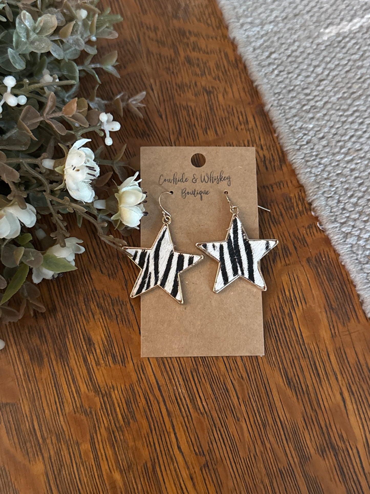 Zebra Stars - Earrings