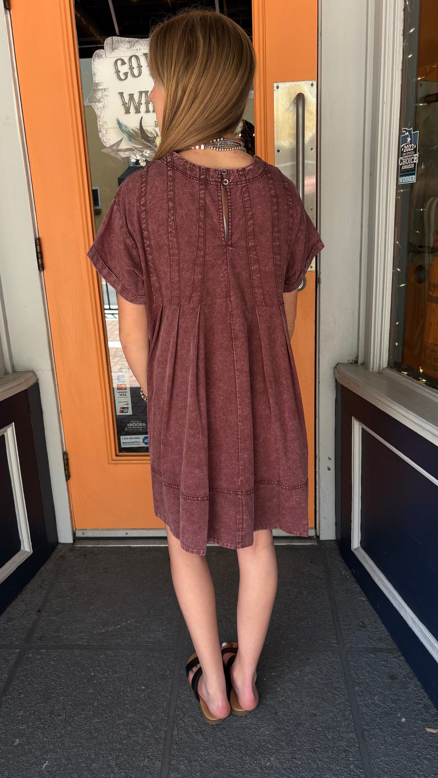 Bohemian Winefield – Wine T-Shirt Dress