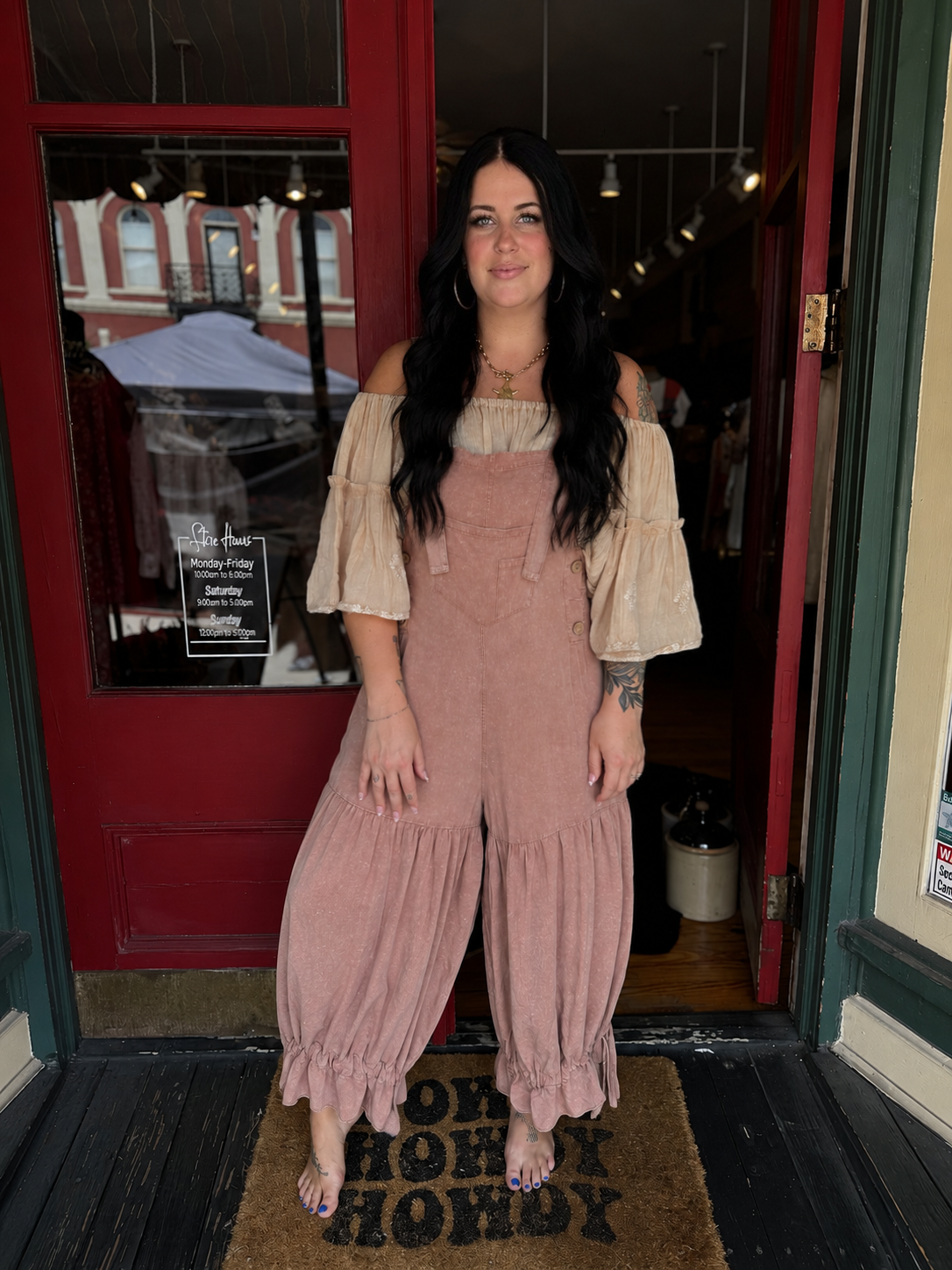 Rustic Cottonwood β Blush Bloomer Jumpsuit