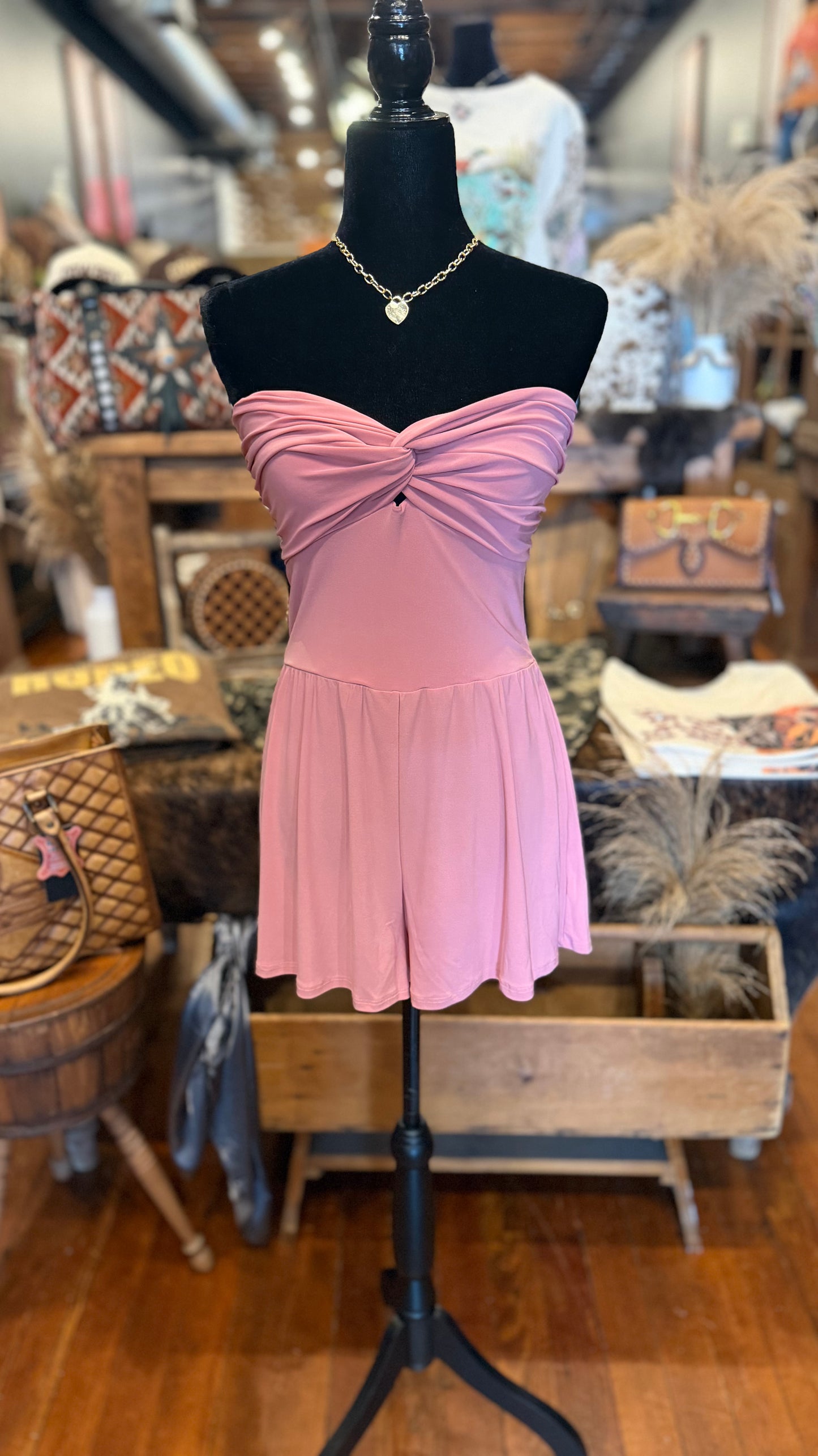 Simply Twisted – Mauve Romper