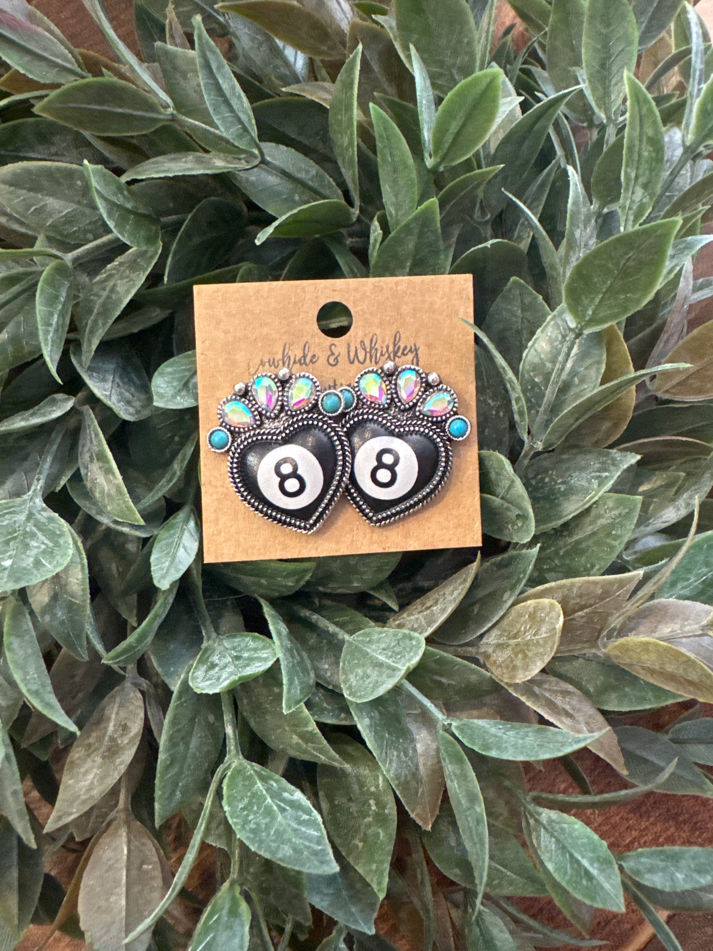 8Ball Crown - Earrings