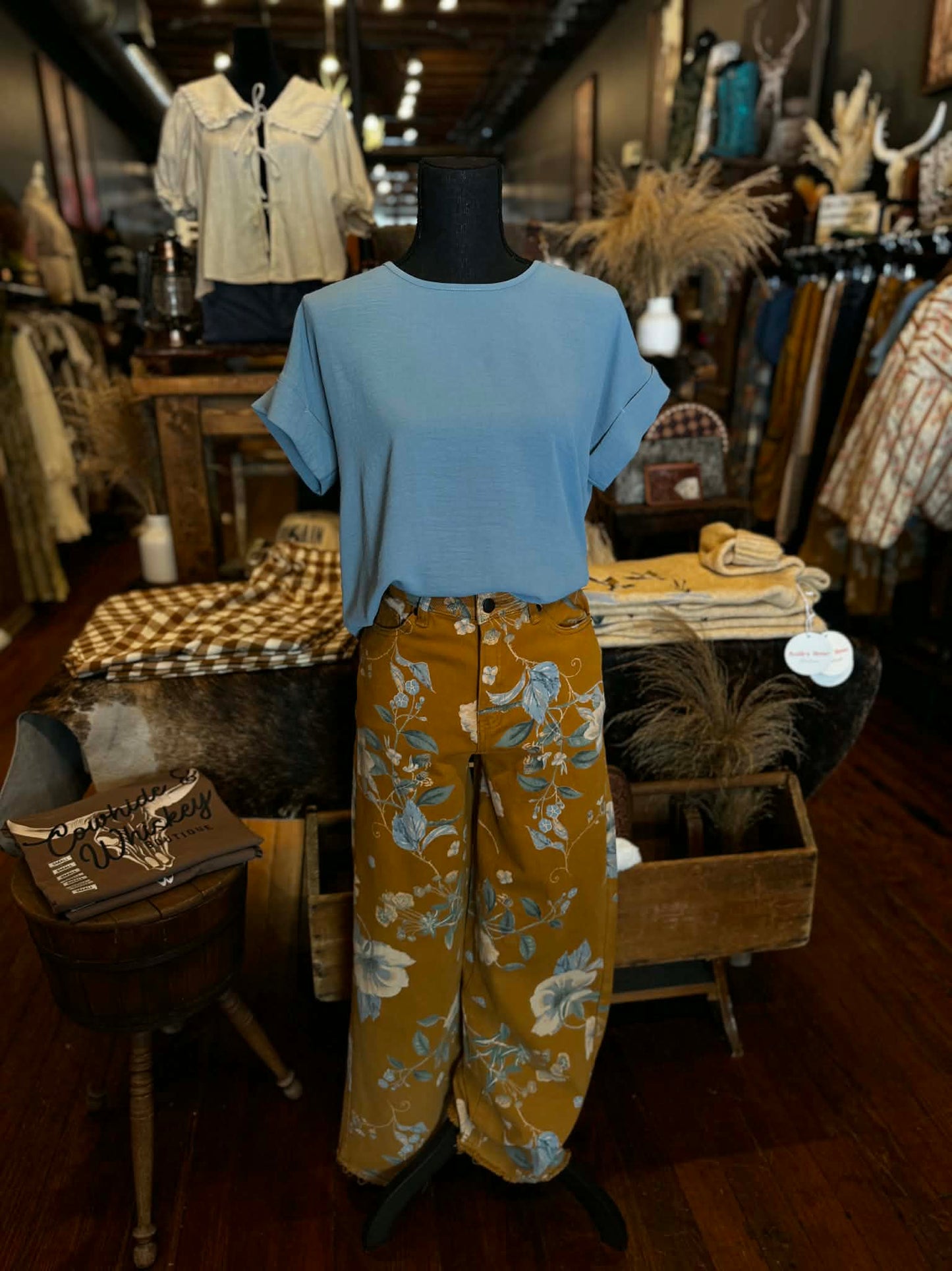 Sunny Thistle ā Mustard Wide Leg