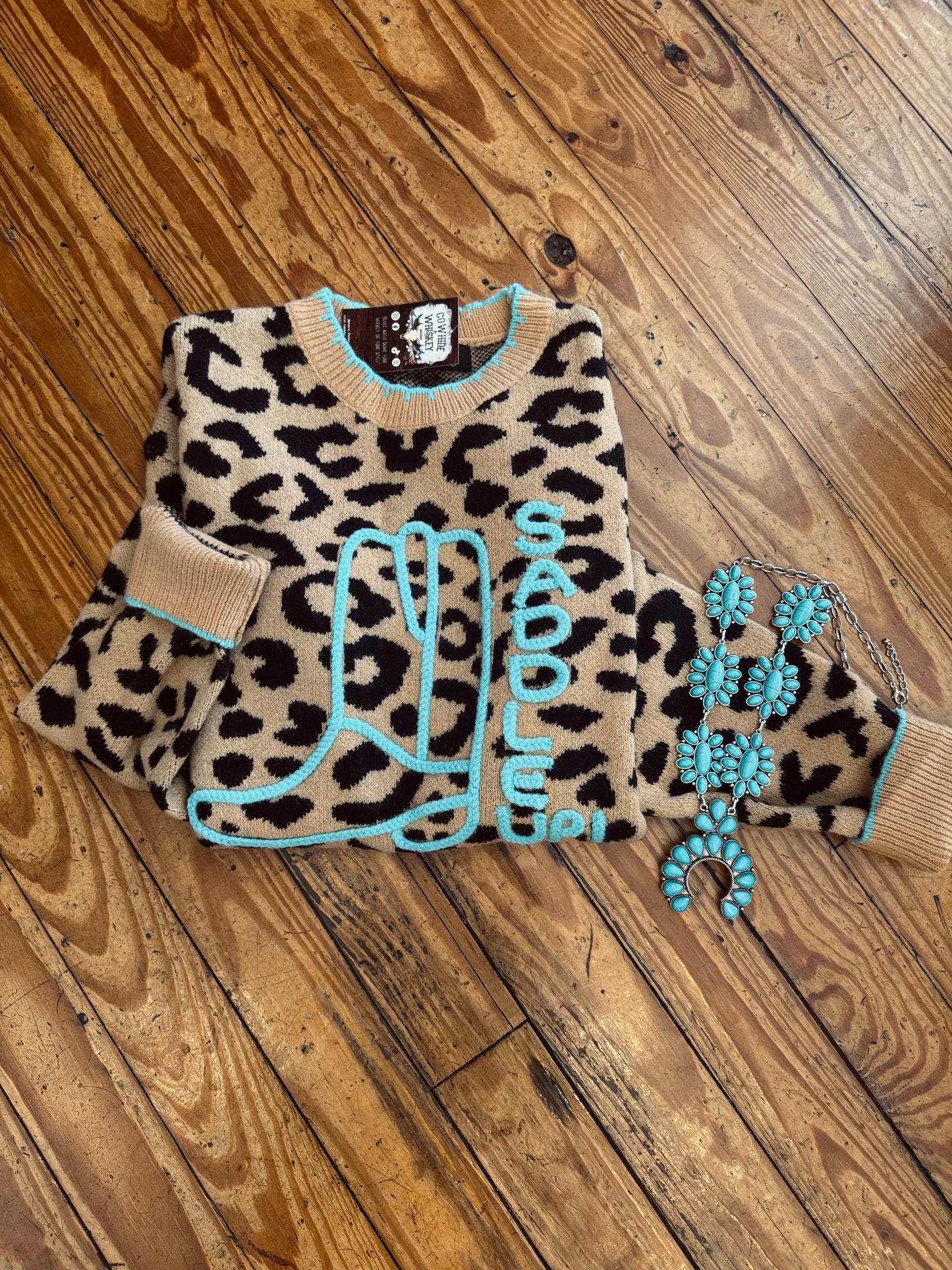 Cowgirl Kicker – Leopard Sweater