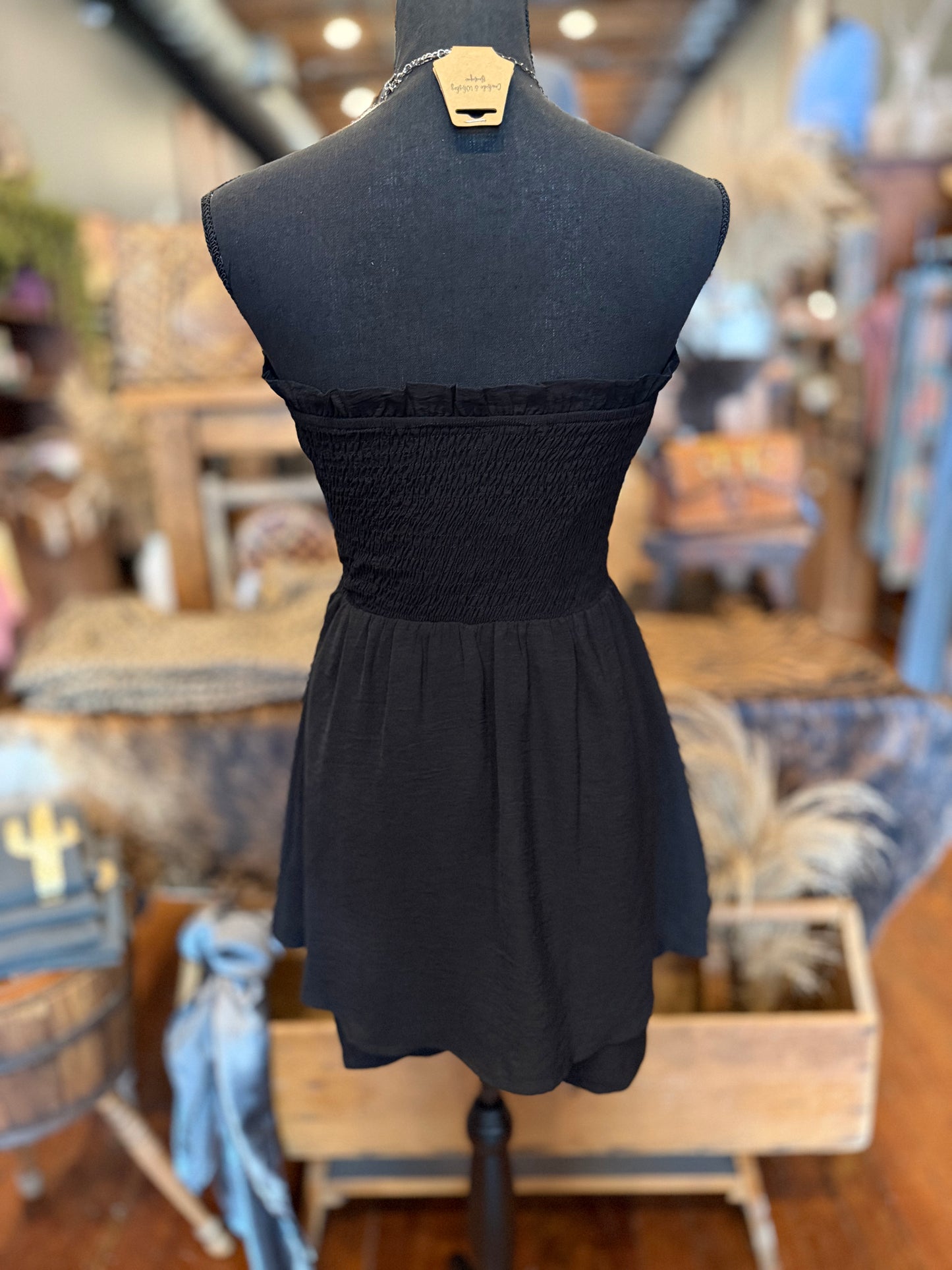 Blackout Beauty – Strapless Romper