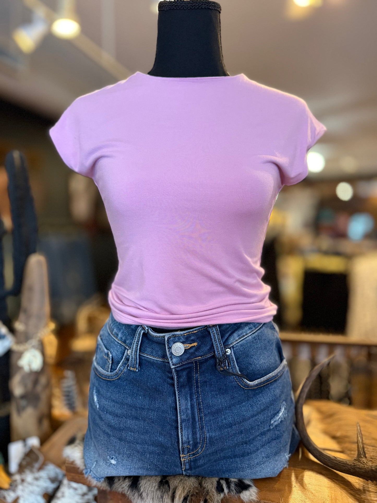 Seamless Intent – Mauve Pink Mini Tee