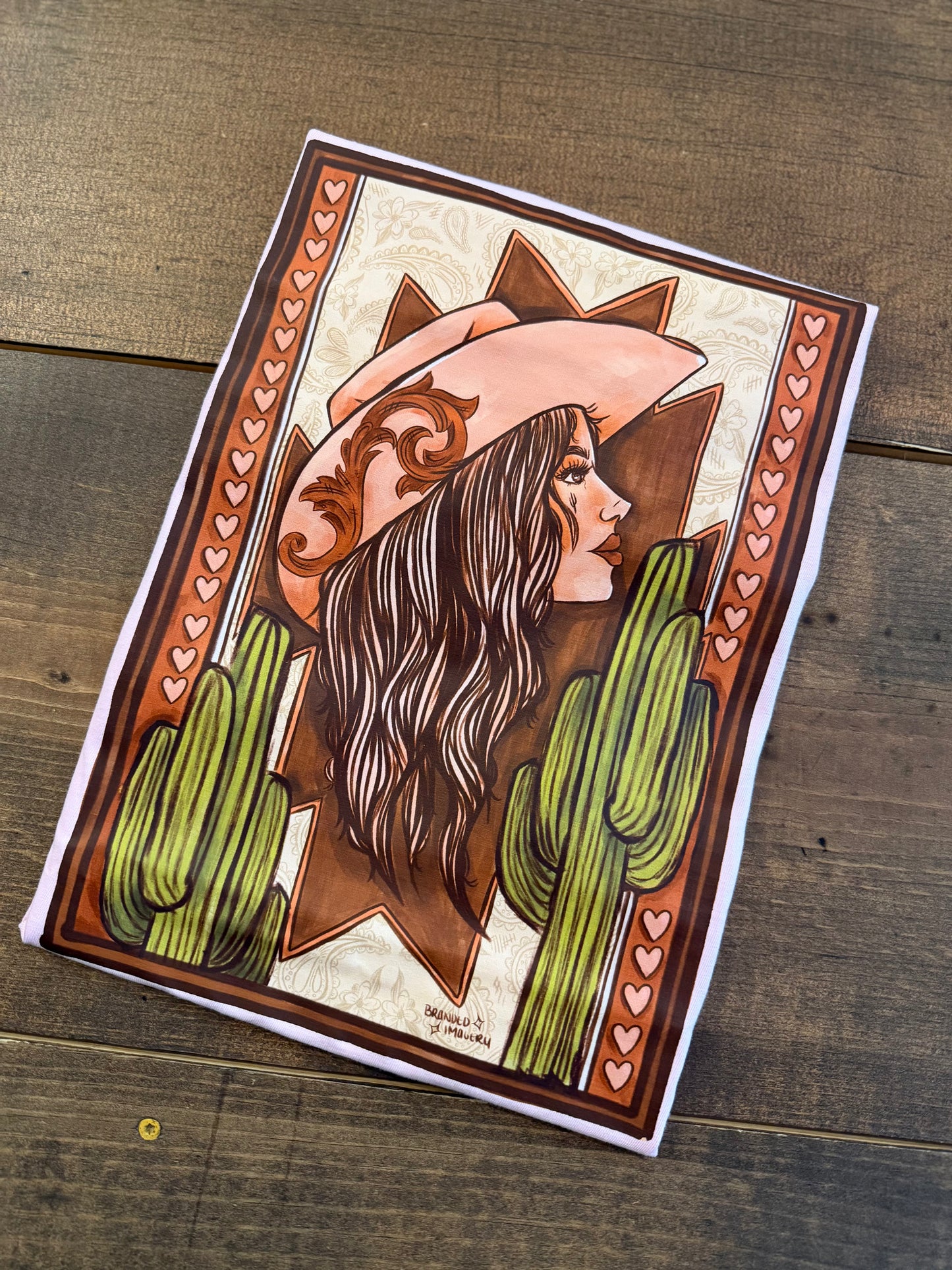 Cactus Cowgirl - Pink Graphic Tee