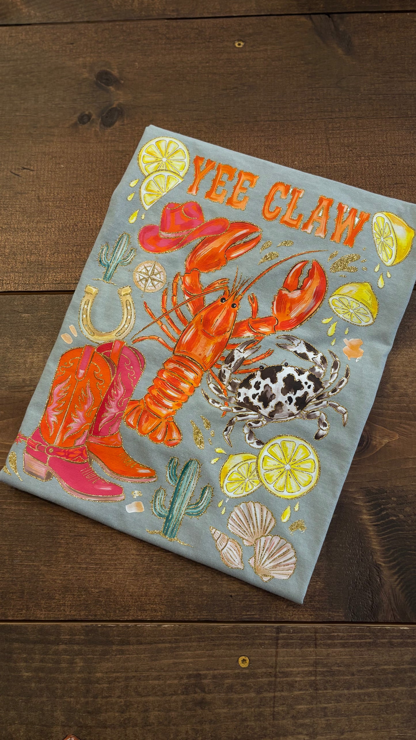 Yee Claw – Sage Cowgirl Tee