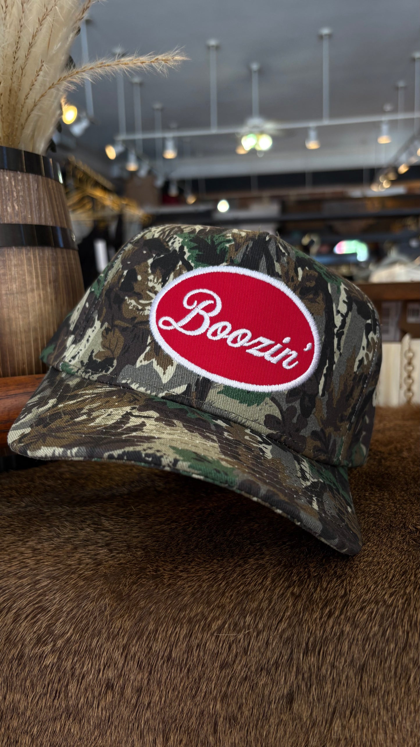 Boozin-Camo Trucker Hat